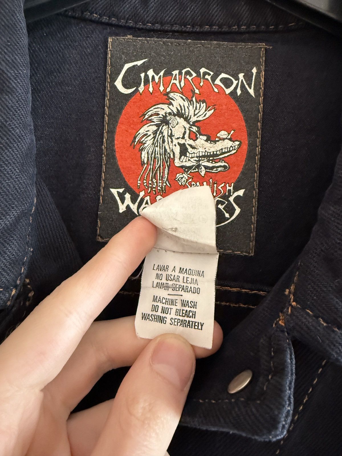Other Vintage Cimarron Spanish Warriors Denim Jacket Women Cropped Size XL / US 12-14 / IT 48-50 - 14 Thumbnail