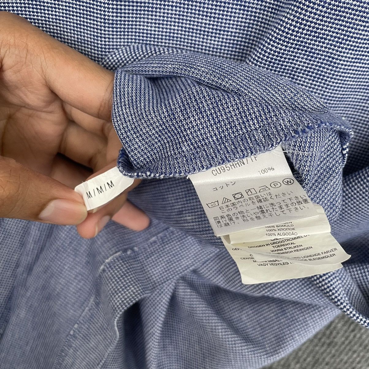 Designer × Michael Kors Michael Kors Blue Blank Essentials T Shirt Size US M / EU 48-50 / 2 - 4 Thumbnail