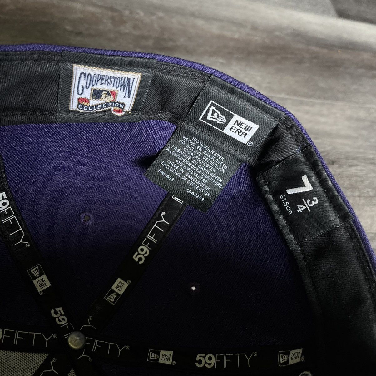 MLB Vintage Atlanta Braves 30th Anniversary Purple Fitted Hat Size ONE SIZE - 8 Thumbnail
