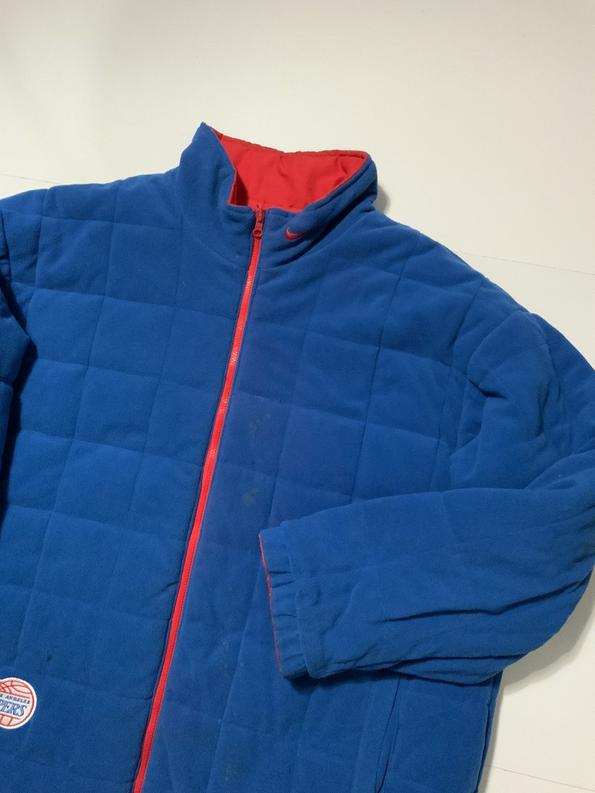 NBA × Nike × Vintage Nike Los Angeles Clippers 2002 Reversible Puffer Jacket Size US XXL / EU 58 / 5 - 11 Thumbnail