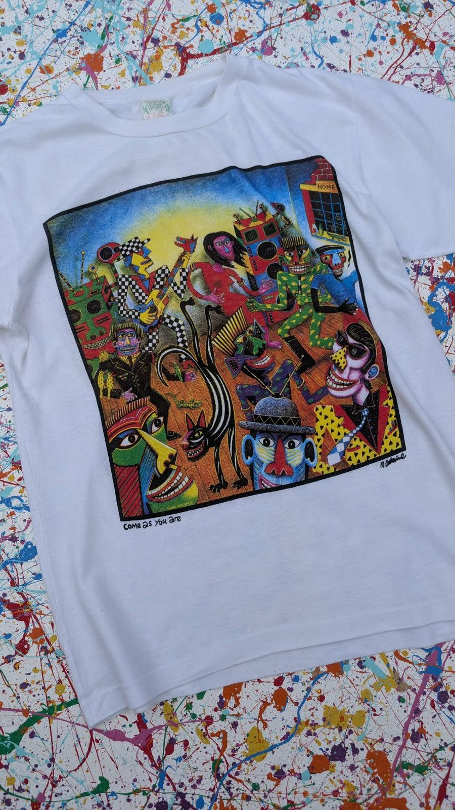Other Vintage Norman Catherine art tshirt tee come as you are 90s Size US M / EU 48-50 / 2 - 4 Thumbnail