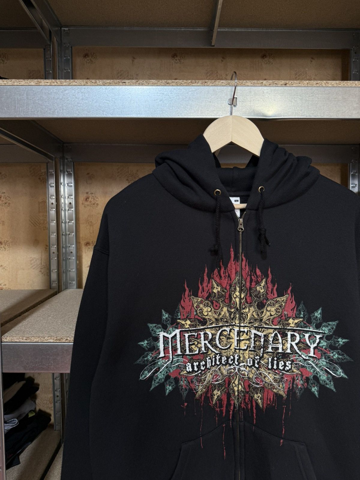 Band Tees × Vintage Vintage 2008 Mercenary Architect Of Lies Rock Band Hoodie Size US L / EU 52-54 / 3 - 3 Thumbnail