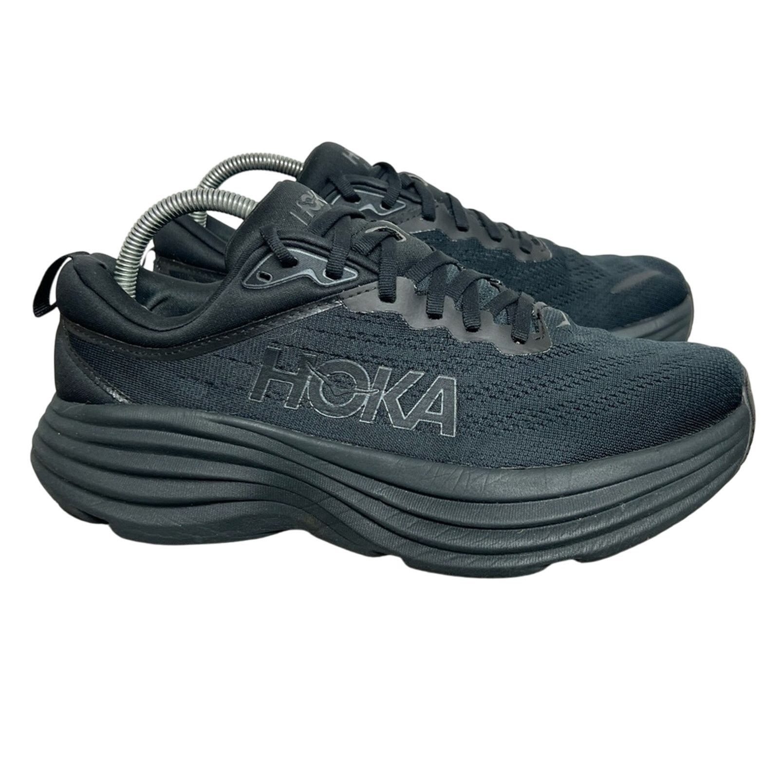 Hoka Hoka One Bondi 8 Women's Size 9 B Black Road Running Shoes Size US 9 / IT 39 - 2 Thumbnail