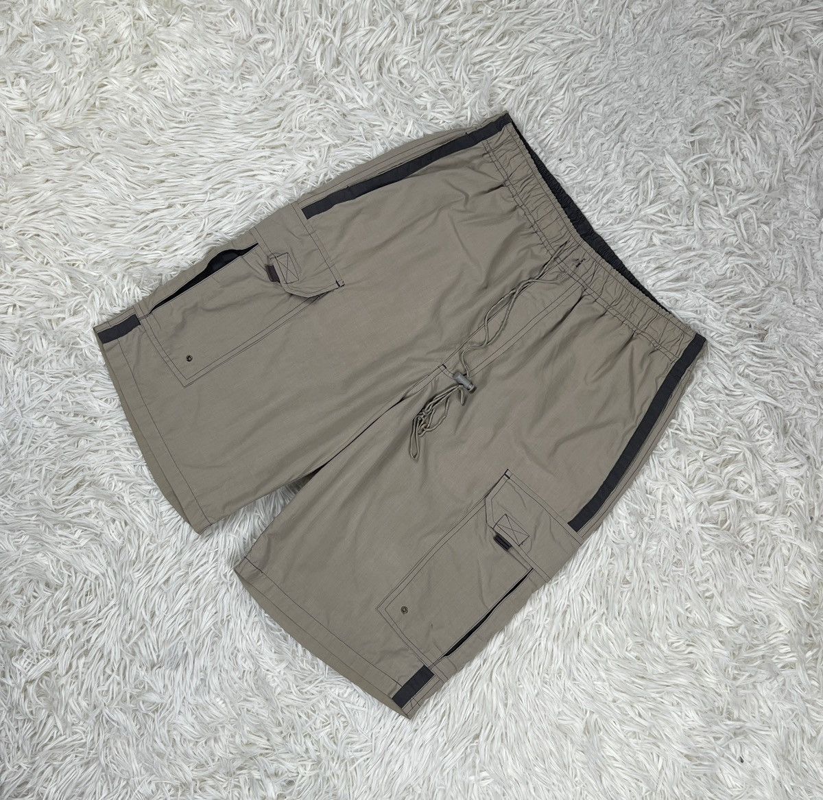 Japanese Brand Plusmore Cargo Short Pants Size US 31 - 3 Thumbnail