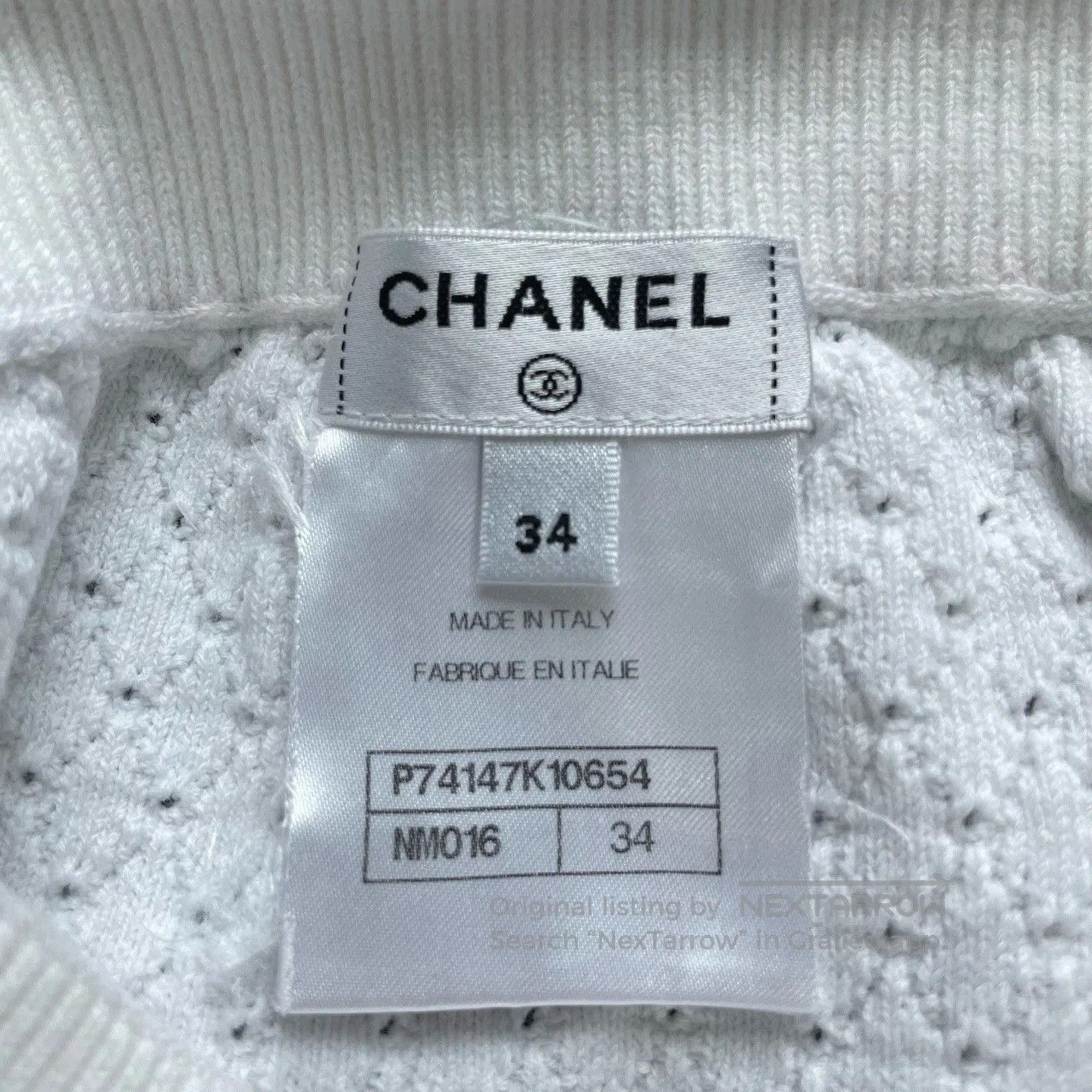 Chanel Chanel Red White Contrast Knit Shorts. Size 33" - 4 Thumbnail