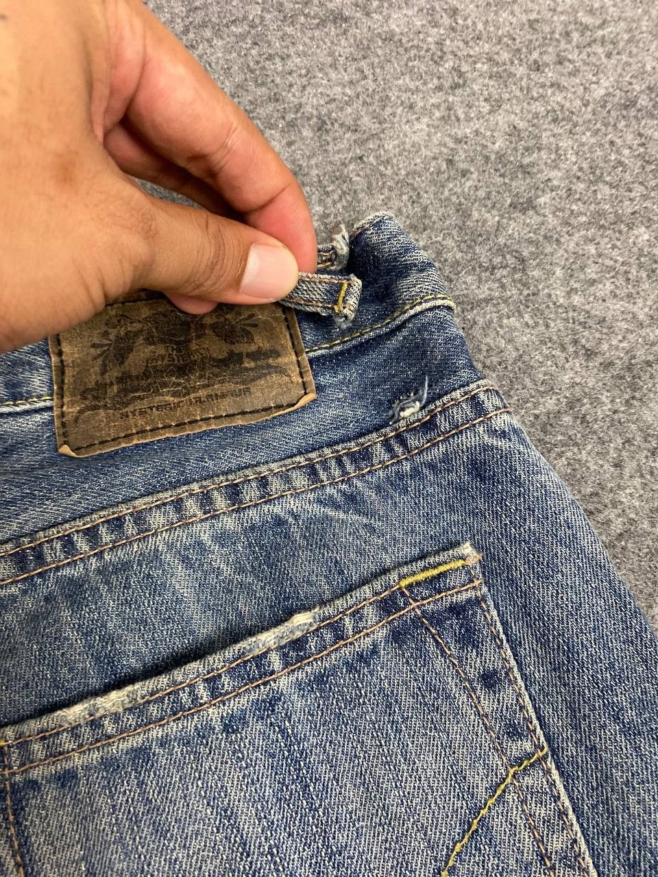 Hysteric Glamour thee hysterics xxx bootcut flare distressed denim Size US 35 - 11 Thumbnail