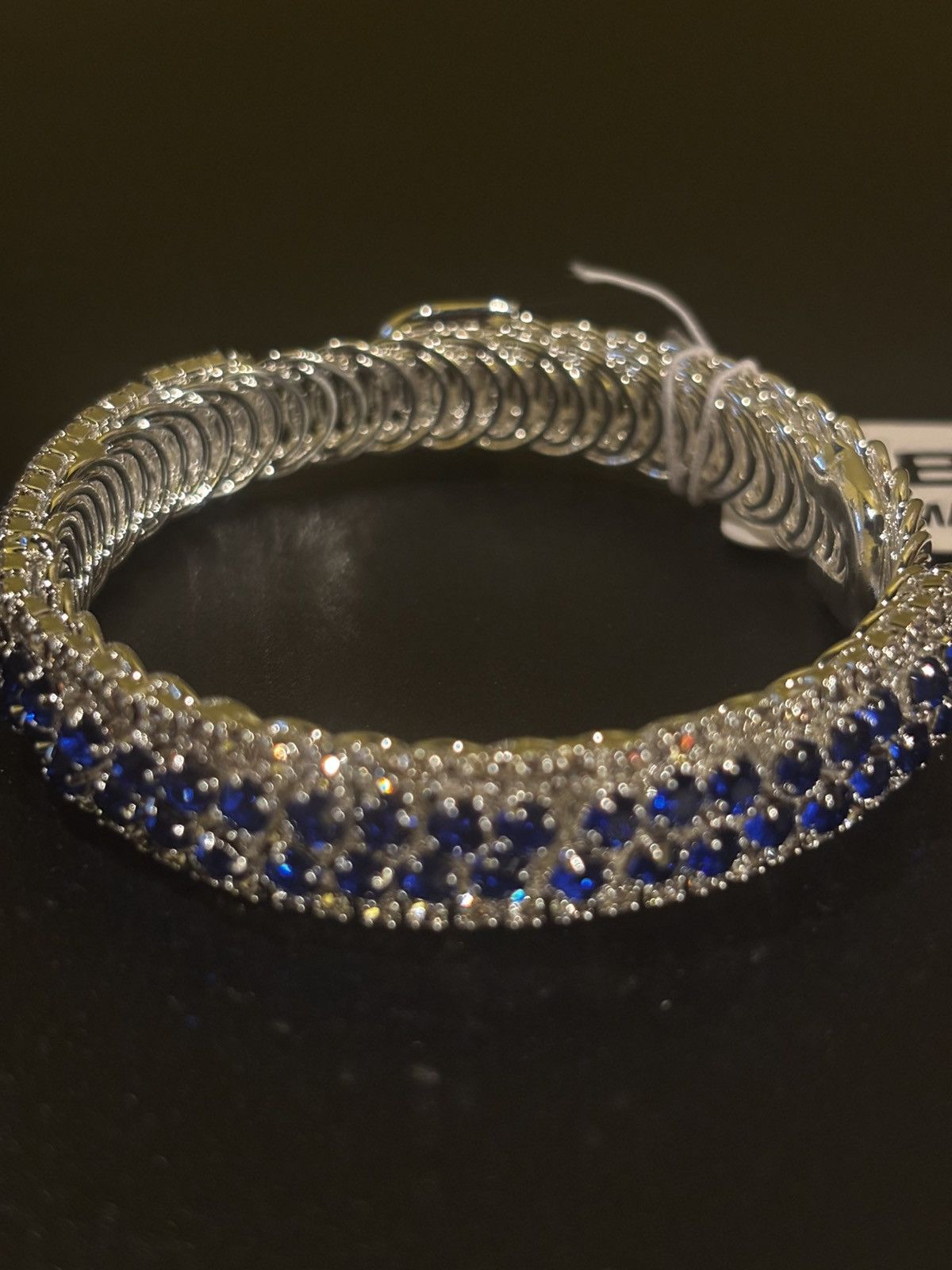 Other Blue silver bangle bracelet8538 Size ONE SIZE - 8 Thumbnail