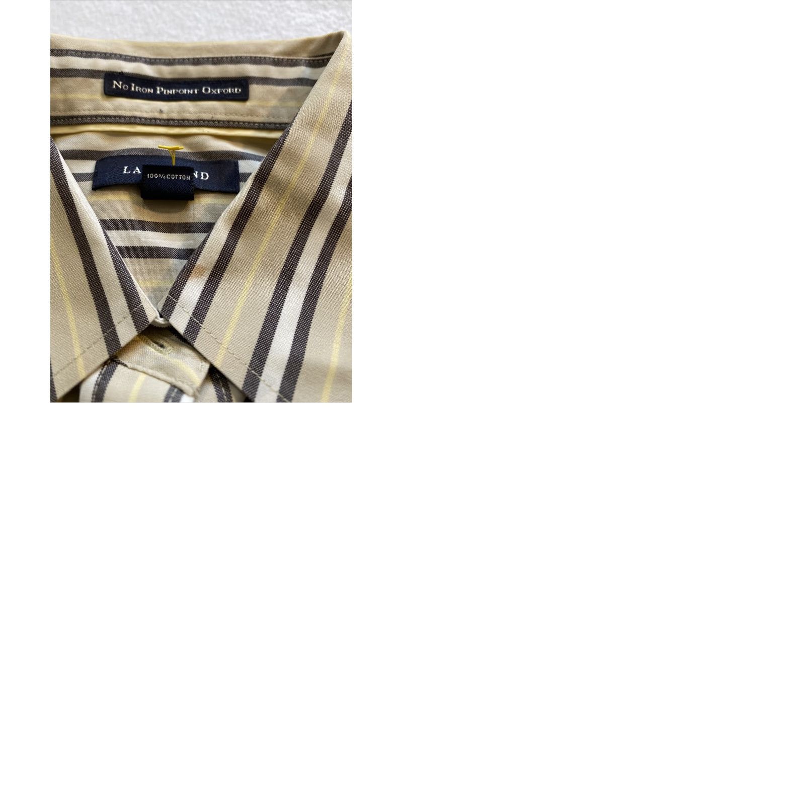 Lands' End Lands’ End Button-Up Shirt Women’s 10 Cotton Mauve Striped / 15-33 Regular Size Mauve Stripped Women Men’s? Wait. Size L / US 10 / IT 46 - 9 Thumbnail
