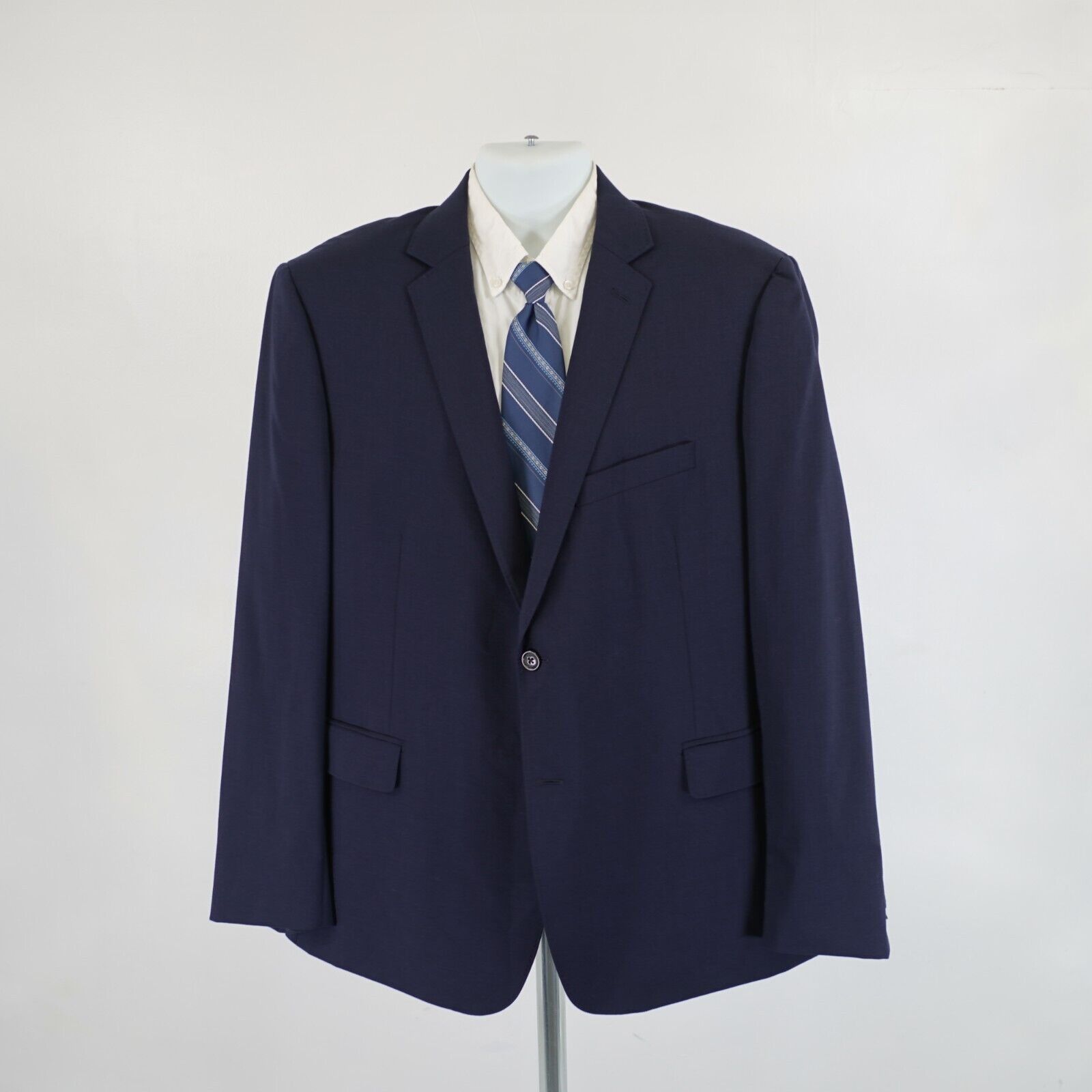 Lands' End Land's End Classic Clothing Traditional Fit Blue Wool Blazer Size 46R - 4 Thumbnail