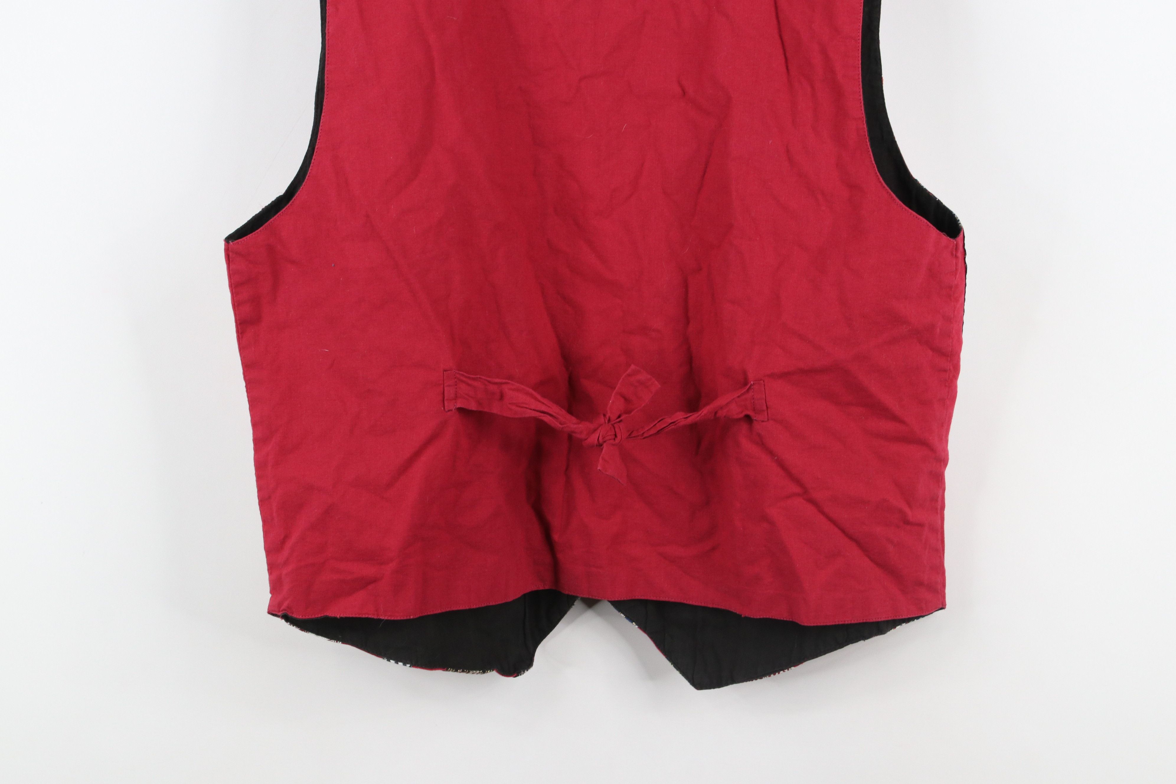 Vintage Vintage 90s Streetwear Geometric Tapestry Vest Jacket Size L / US 10 / IT 46 - 13 Thumbnail