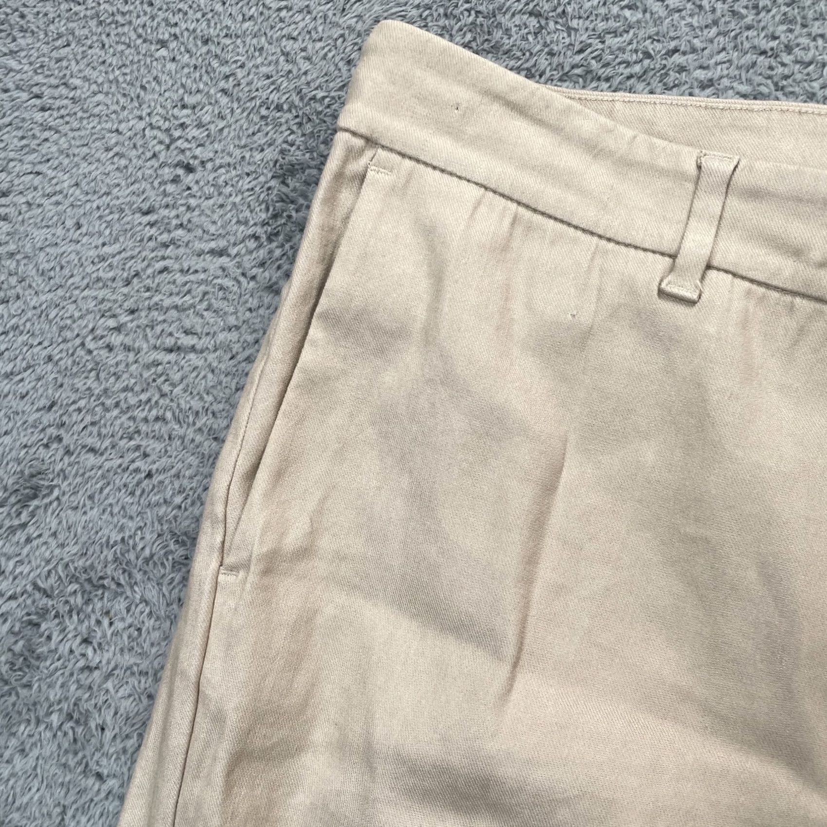 J. Jill J. Jill Pants Womens 14 Beige Cropped Linen Stretch Straight Leg Business Formal Size 24" / US 00 / IT 34 - 3 Thumbnail