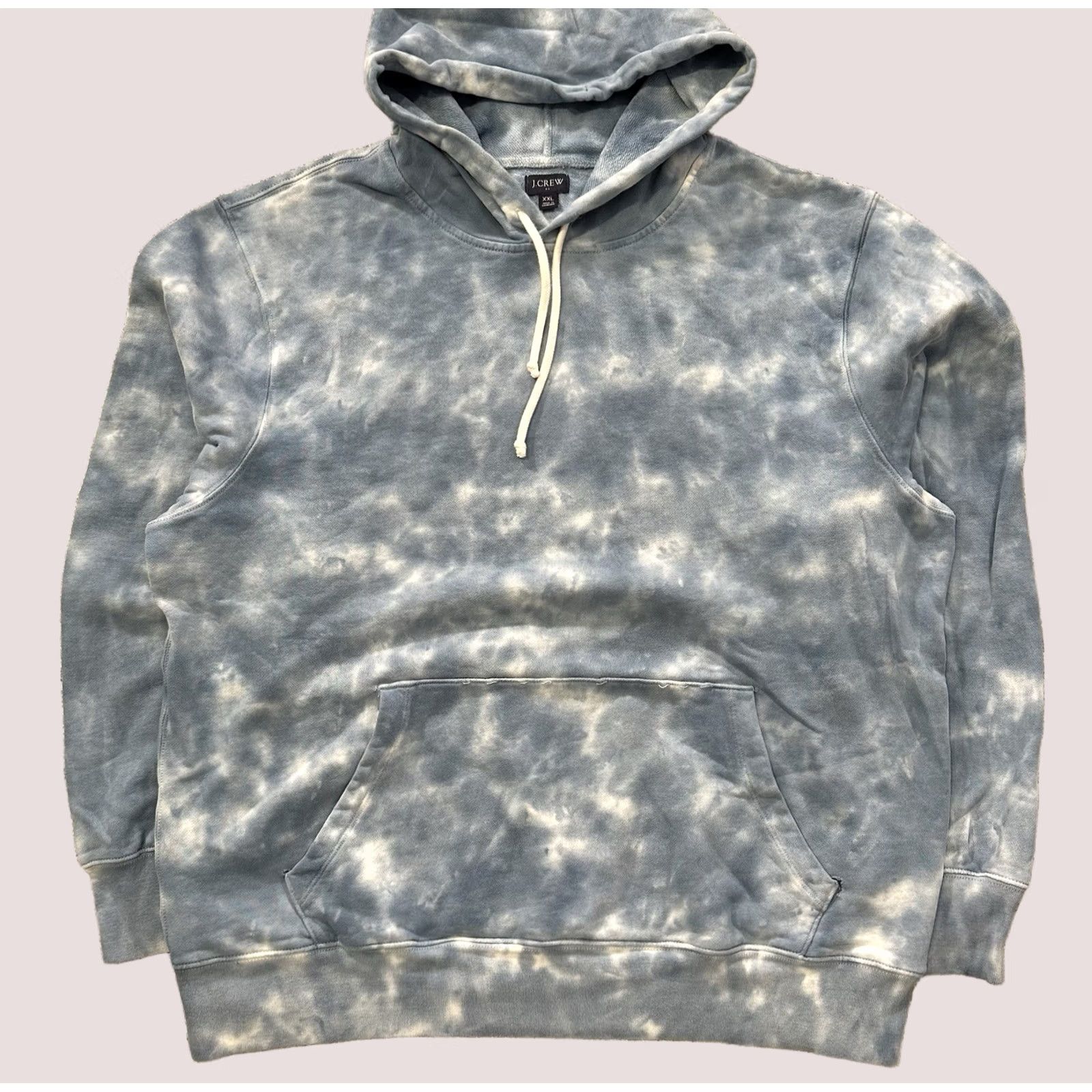 J.Crew J.CREW Hoodie Mens 2XL Pullover Terry Vintage Blue White Tie Dye Hoodie Size US XXL / EU 58 / 5 - 1 Thumbnail