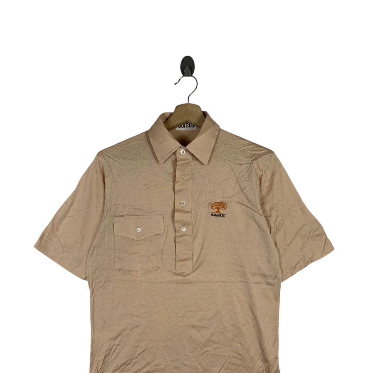 Vintage Vintage 80’ AUREUS PGA WEST Golf Tournament Polo Tee Shirt Size US S / EU 44-46 / 1 - 2 Thumbnail