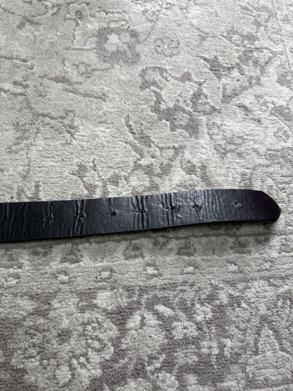 Japanese Brand Vintage y2k skull buckle belt 110cm archive opium avantgarde Size ONE SIZE - 7 Thumbnail