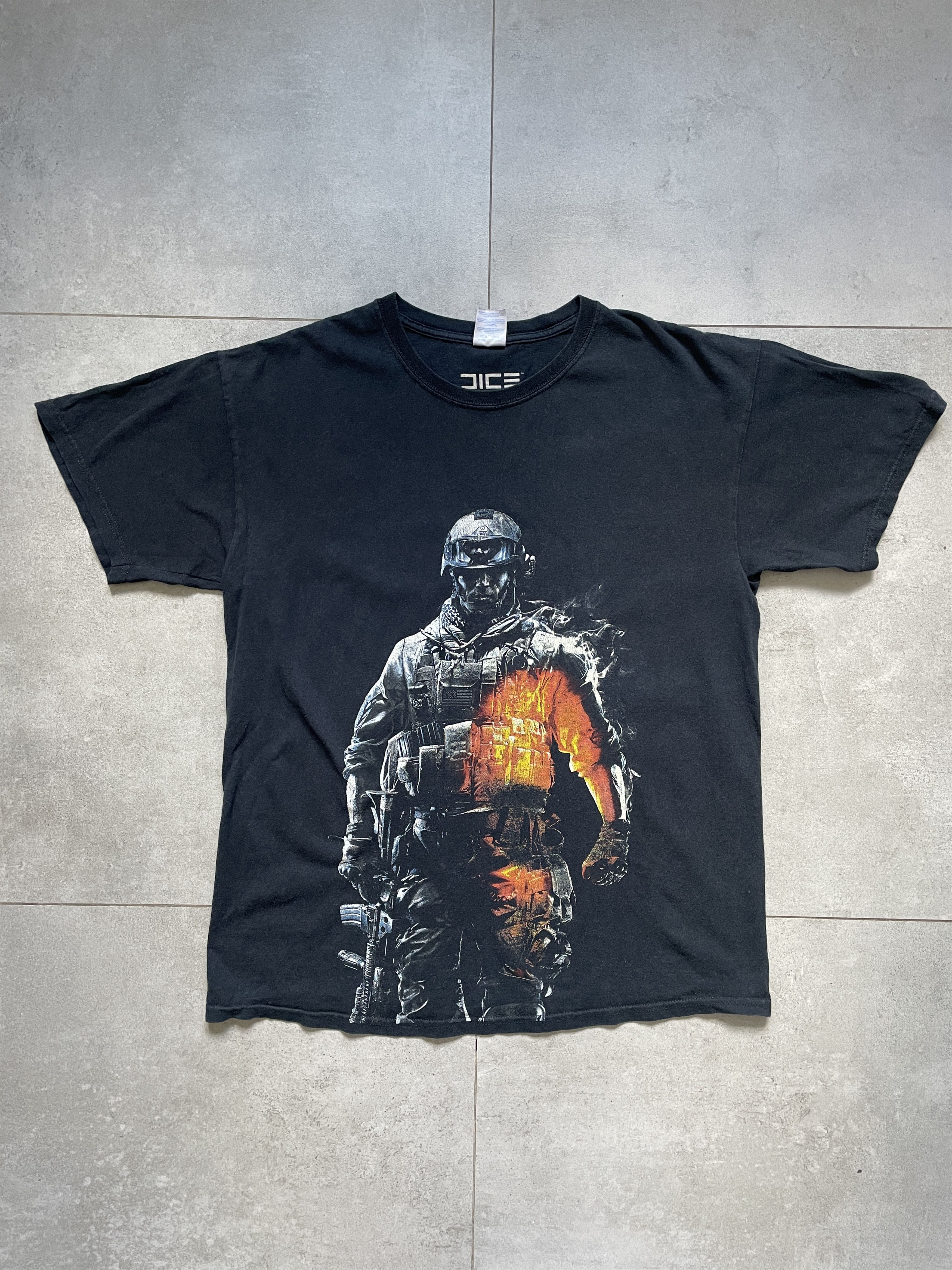 Optic Gaming × Playstation × Sony Y2K BATTLEFIELD 2 PROMO BLACK WASHED TEE Size US L / EU 52-54 / 3 - 1 Thumbnail