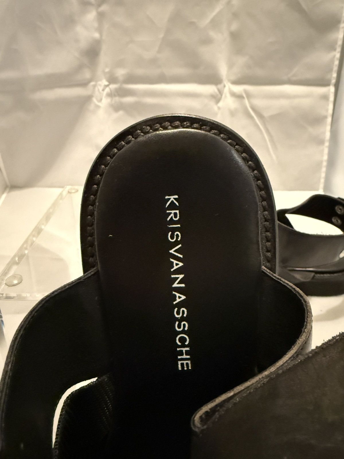 Kris Van Assche Kris Van Assche black leather and nylon strap sandals- Sz9 Size US 9 / EU 42 - 7 Thumbnail