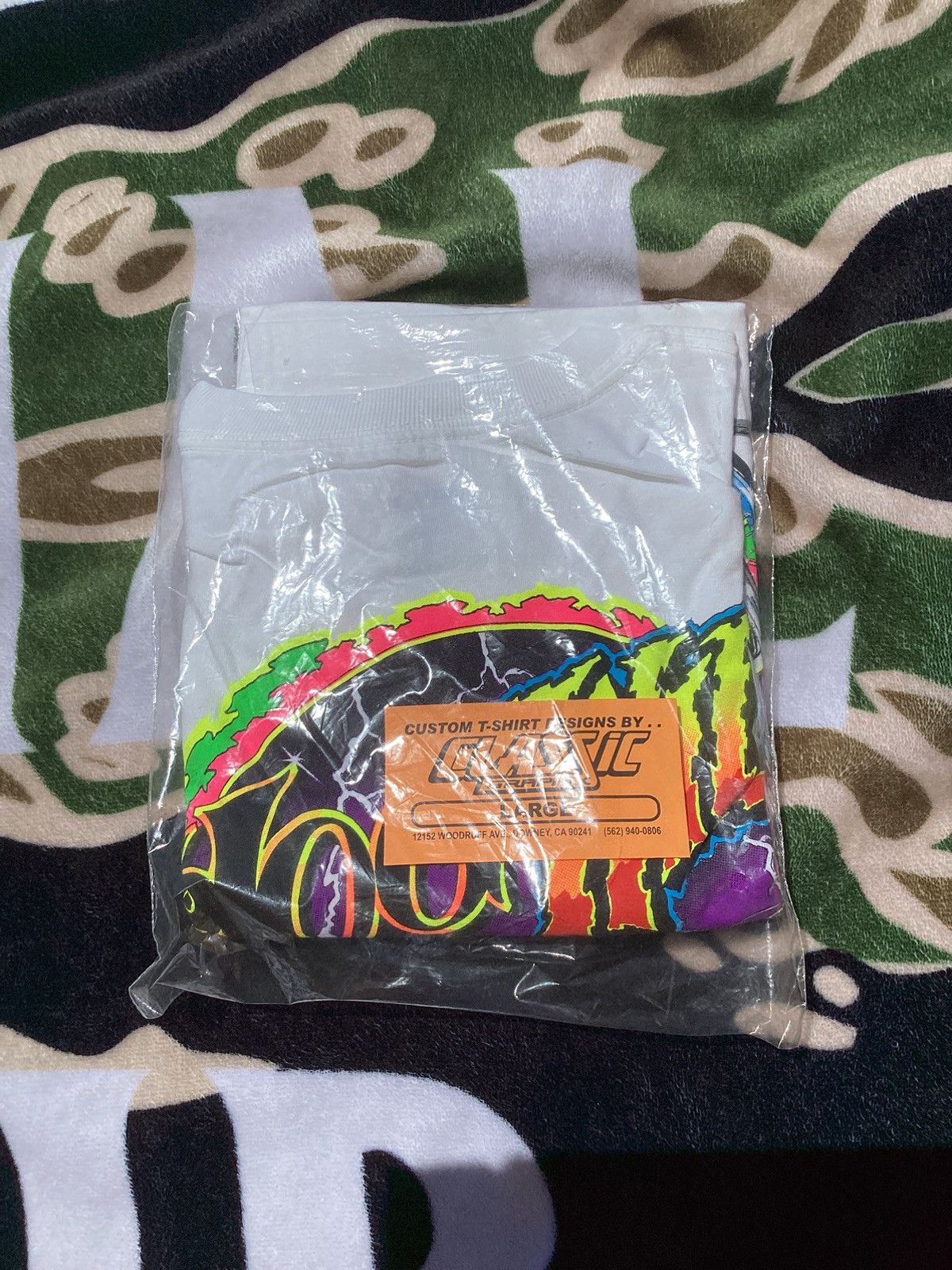 Other Vtg hog wild Brad Boyle motorsports biker motorcycle neon te Size US L / EU 52-54 / 3 - 5 Thumbnail