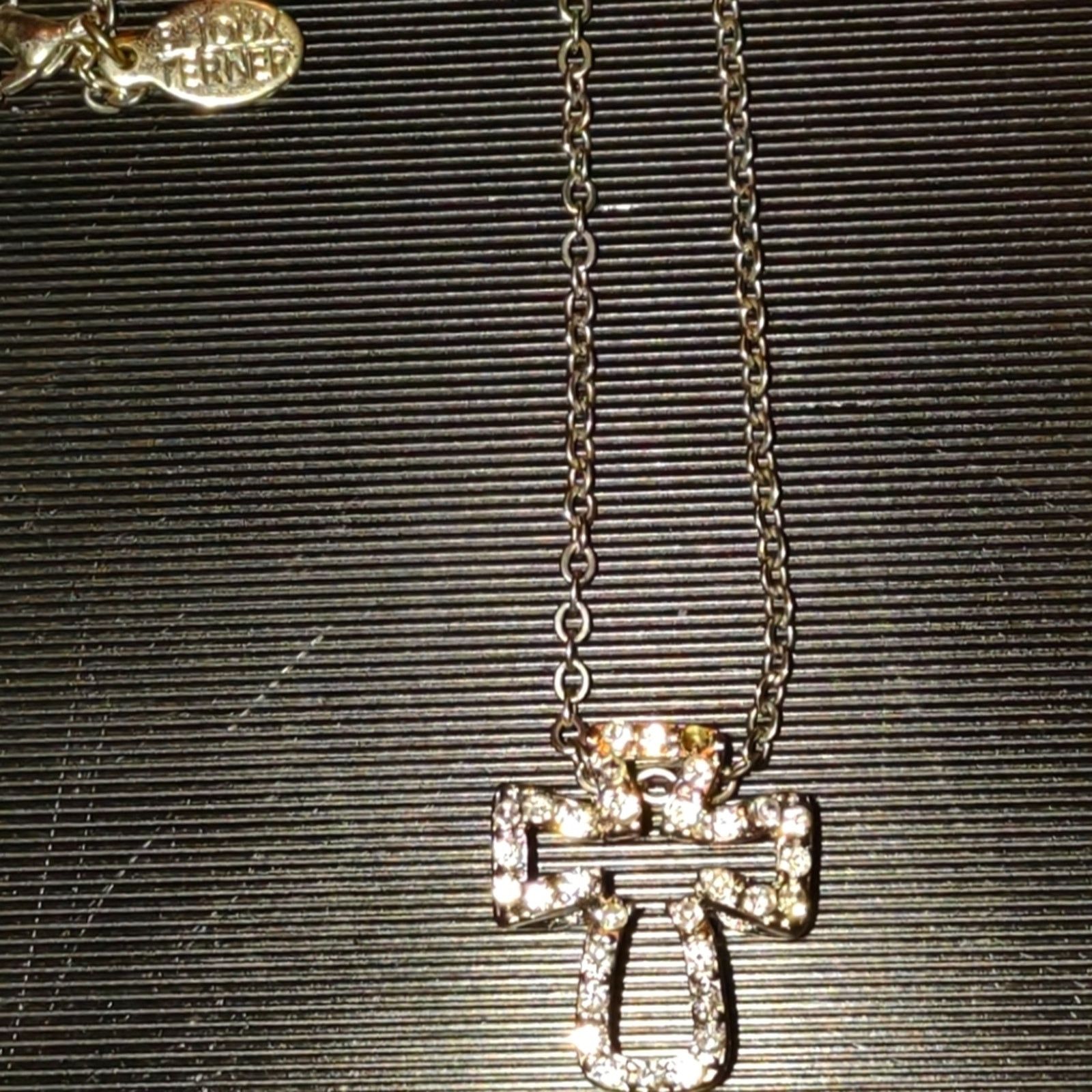 Vintage Beautiful vintage rhinestone cross with Maker's Mark Size ONE SIZE - 1 Thumbnail