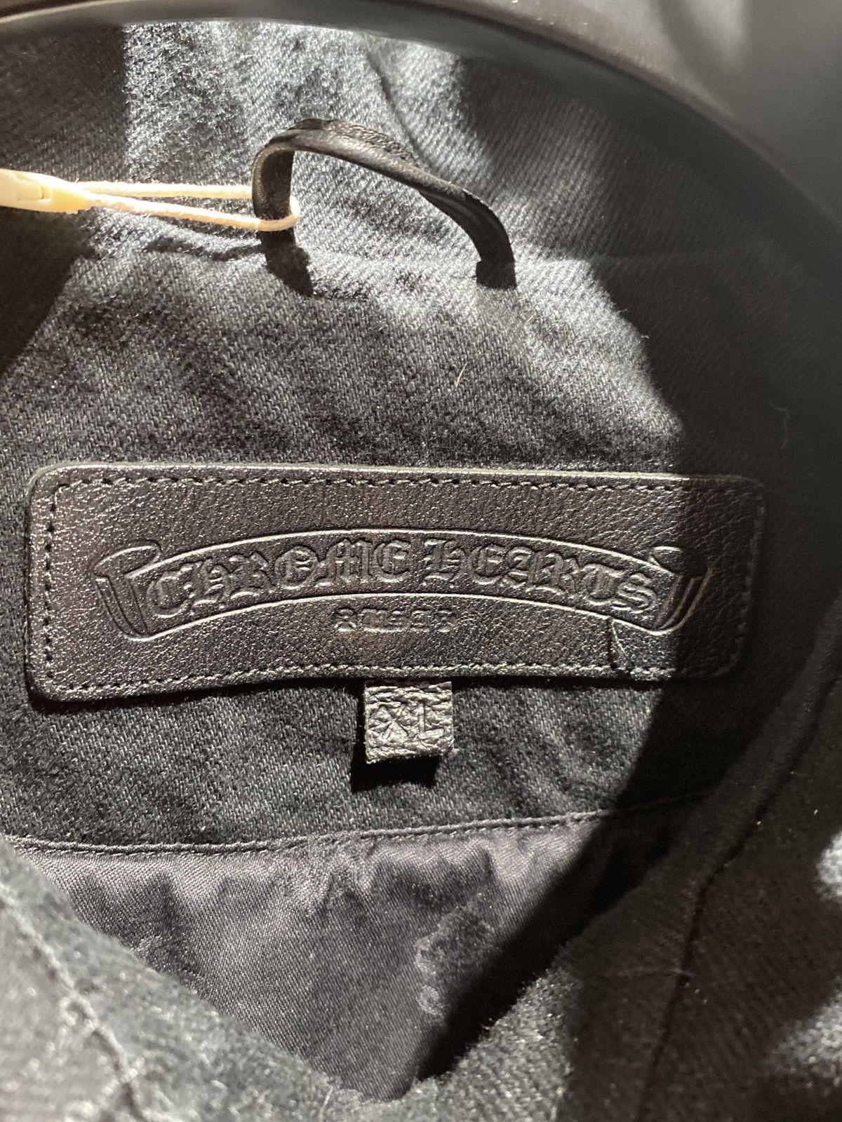 Chrome Hearts Chrome Hearts Floral Cross Leather Patch Black Denim Jacket Size US L / EU 52-54 / 3 - 5 Thumbnail