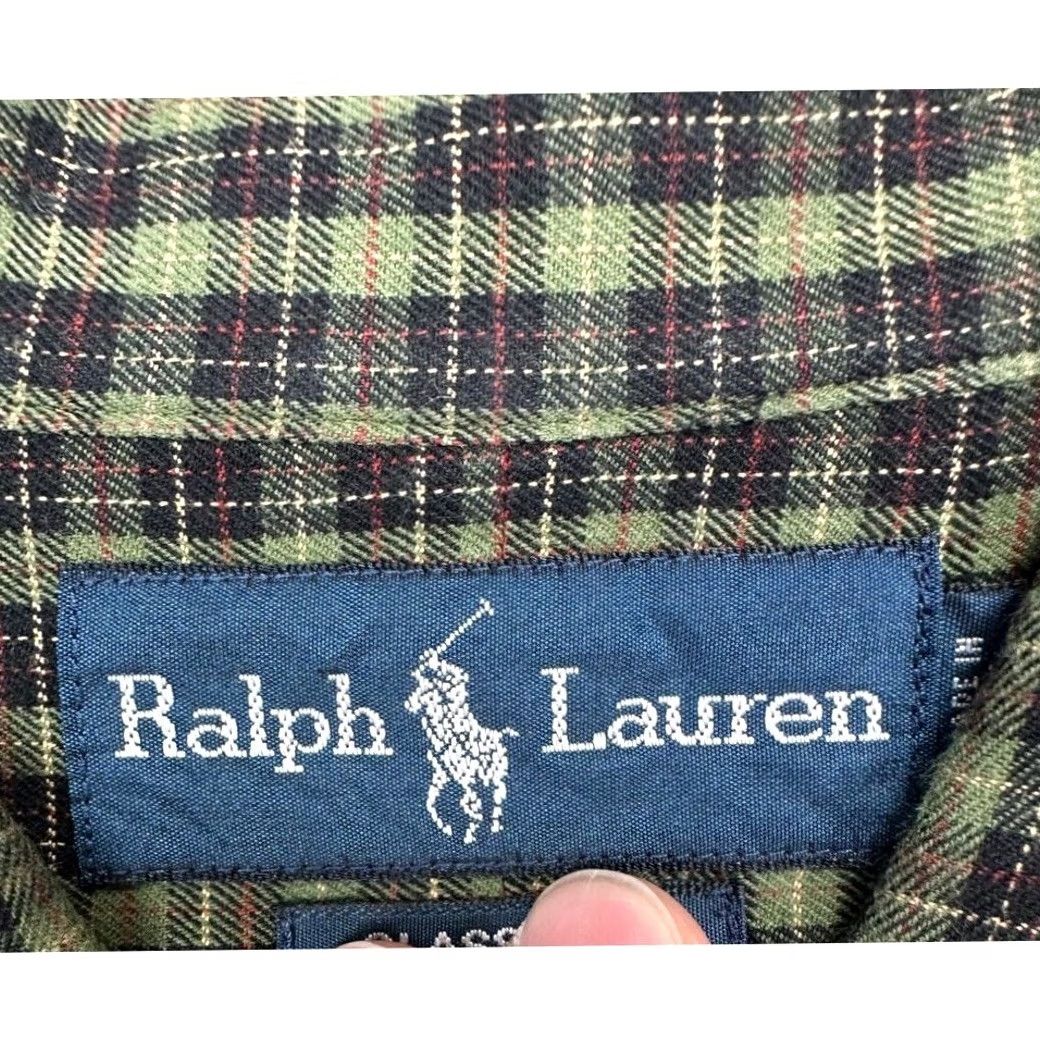 Ralph Lauren Ralph Lauren Shirt Mens Large Green Plaid Classic Fit Button-Down Cotton Pony Size US L / EU 52-54 / 3 - 5 Thumbnail