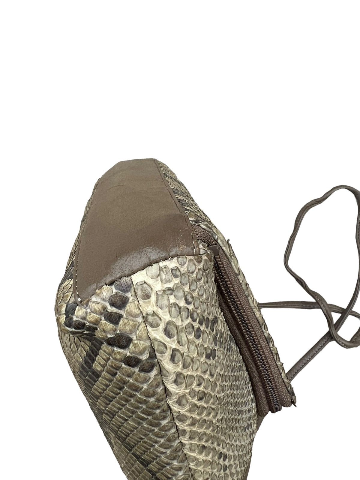 Leather Vintage Arukan Japan Python Snakeskin Leather Bag Mini Size ONE SIZE - 9 Thumbnail