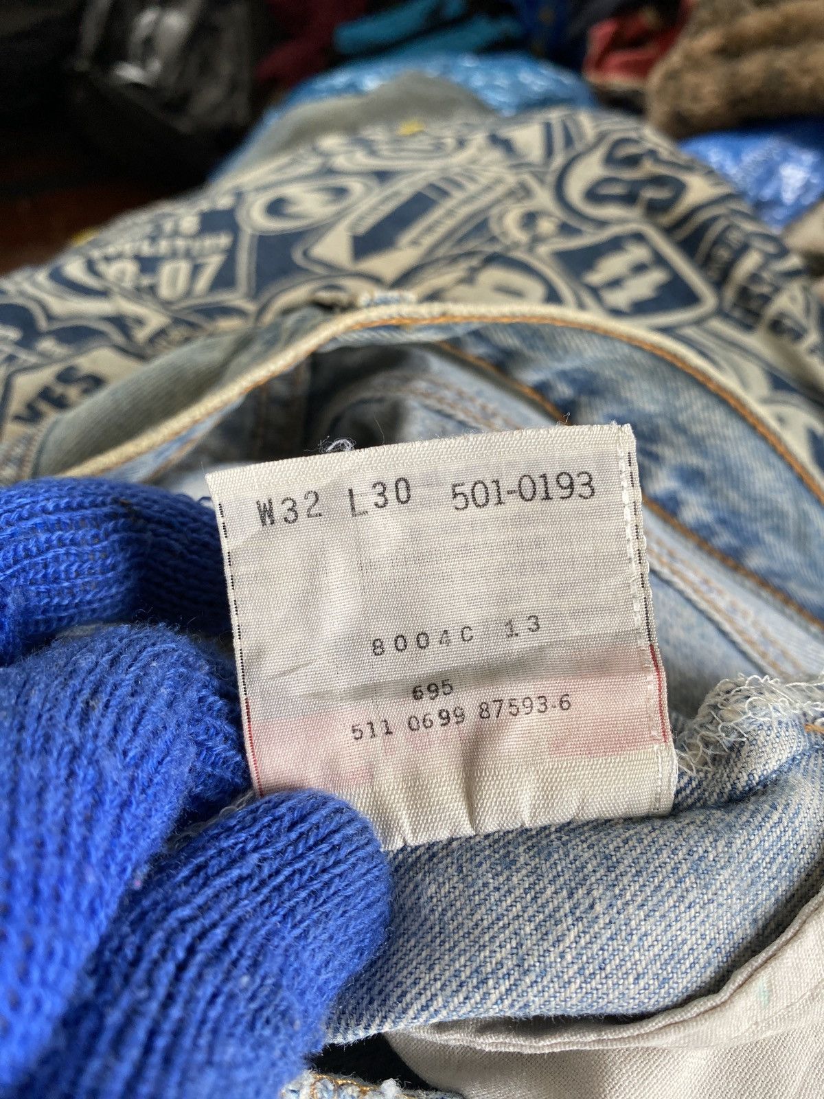 Levi's Vintage 90s Levi’s 501 Distressed Rusty Denim Size US 30 / EU 46 - 19 Thumbnail