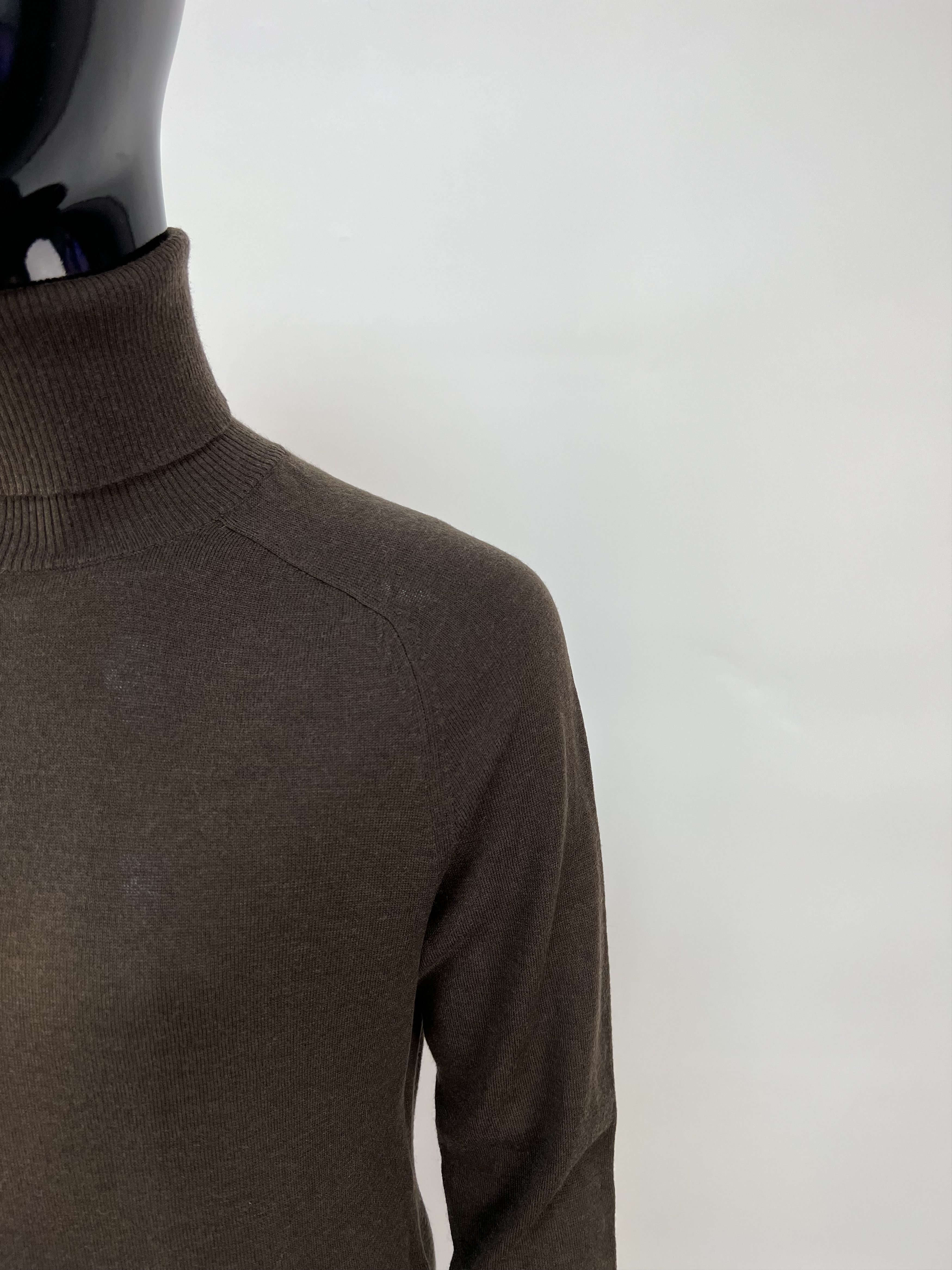 Escada Escada Brown Wool Silk Cashmere Turtleneck Sweater Size S Size S / US 4 / IT 40 - 5 Thumbnail