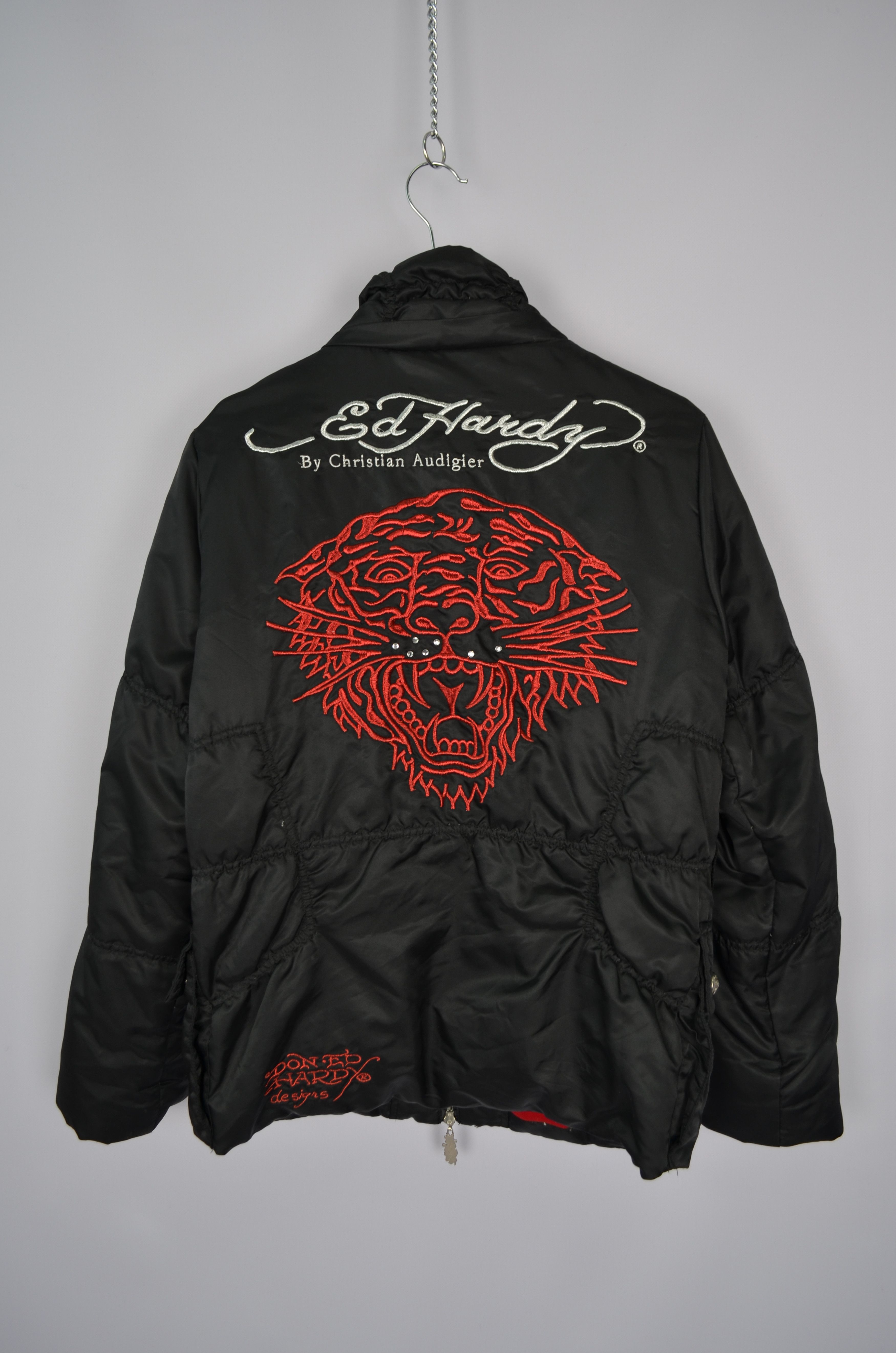 Ed Hardy Vintage Ed Hardy Embroided Logo Tiger Down Puffer Jacket M Size M / US 6-8 / IT 42-44 - 8 Thumbnail