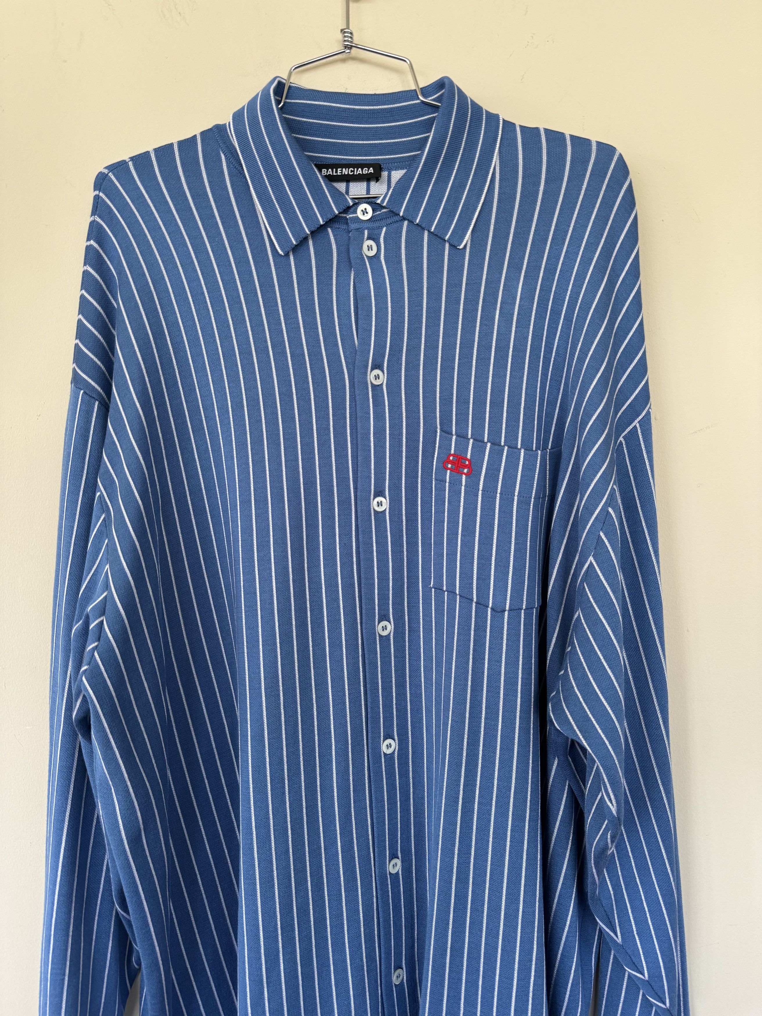 Balenciaga Balenciaga Logo Long Sleeve Size US XL / EU 56 / 4 - 2 Thumbnail