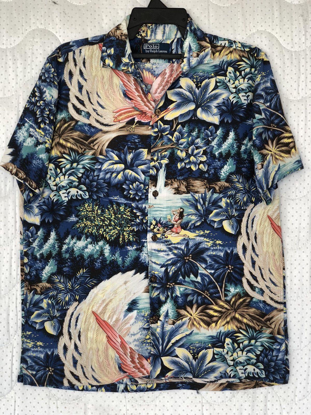 Polo Ralph Lauren Vintage 90s Polo RL Hawaiian Rayon Shirt Size US M / EU 48-50 / 2 - 1 Thumbnail
