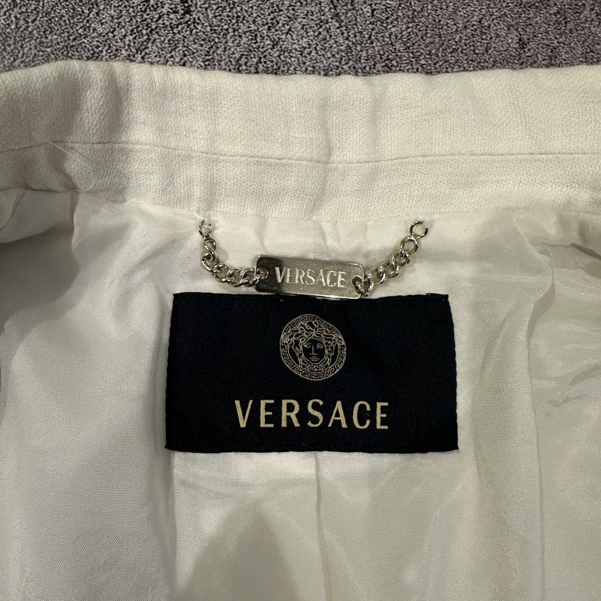 Versace Gianni Versace Women’s White Linen Blazer Size 42 Size M / US 6-8 / IT 42-44 - 17 Thumbnail