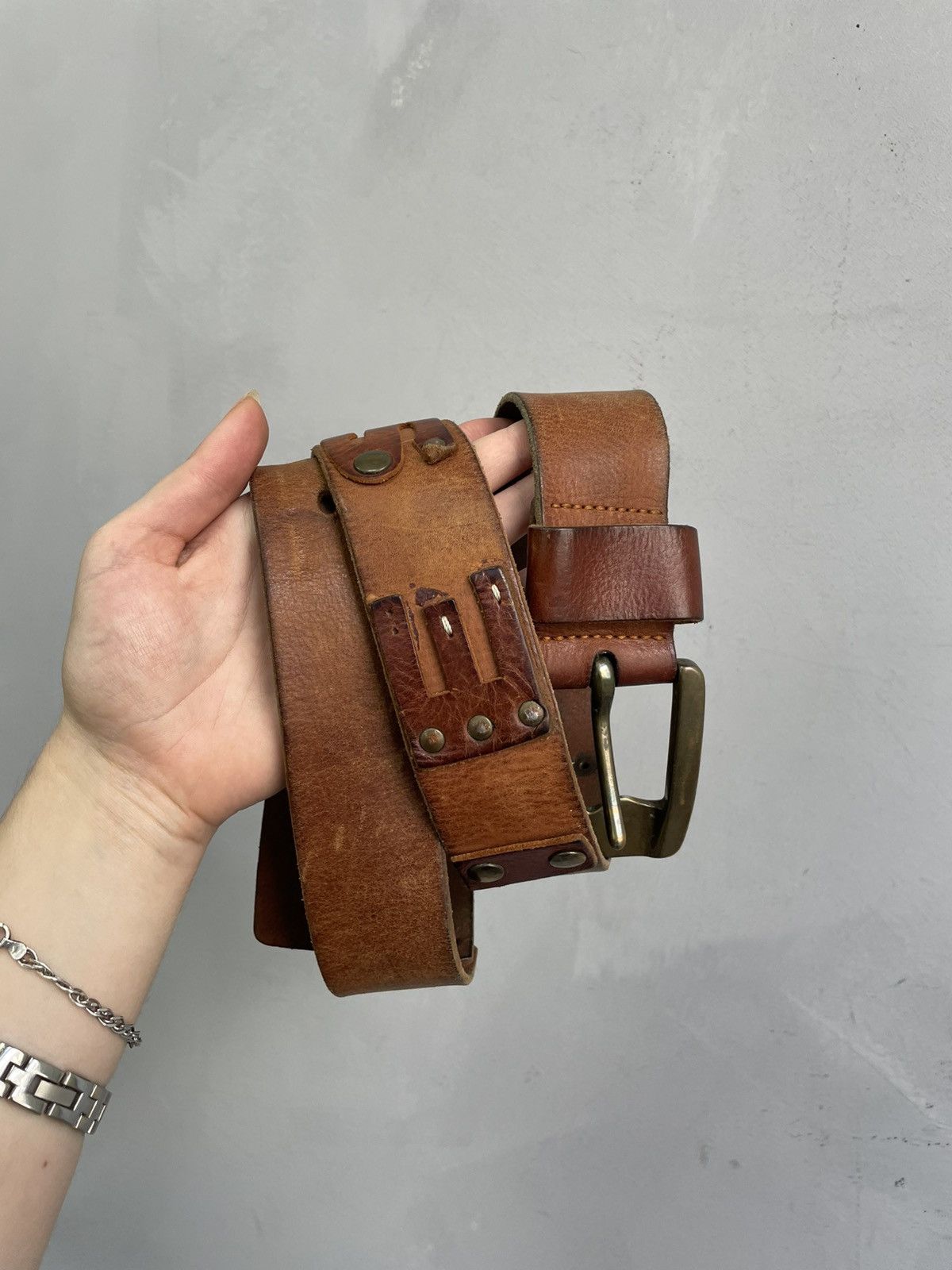 Diesel Rare Diesel big logo leather avant garde belt y2k Size ONE SIZE - 5 Thumbnail