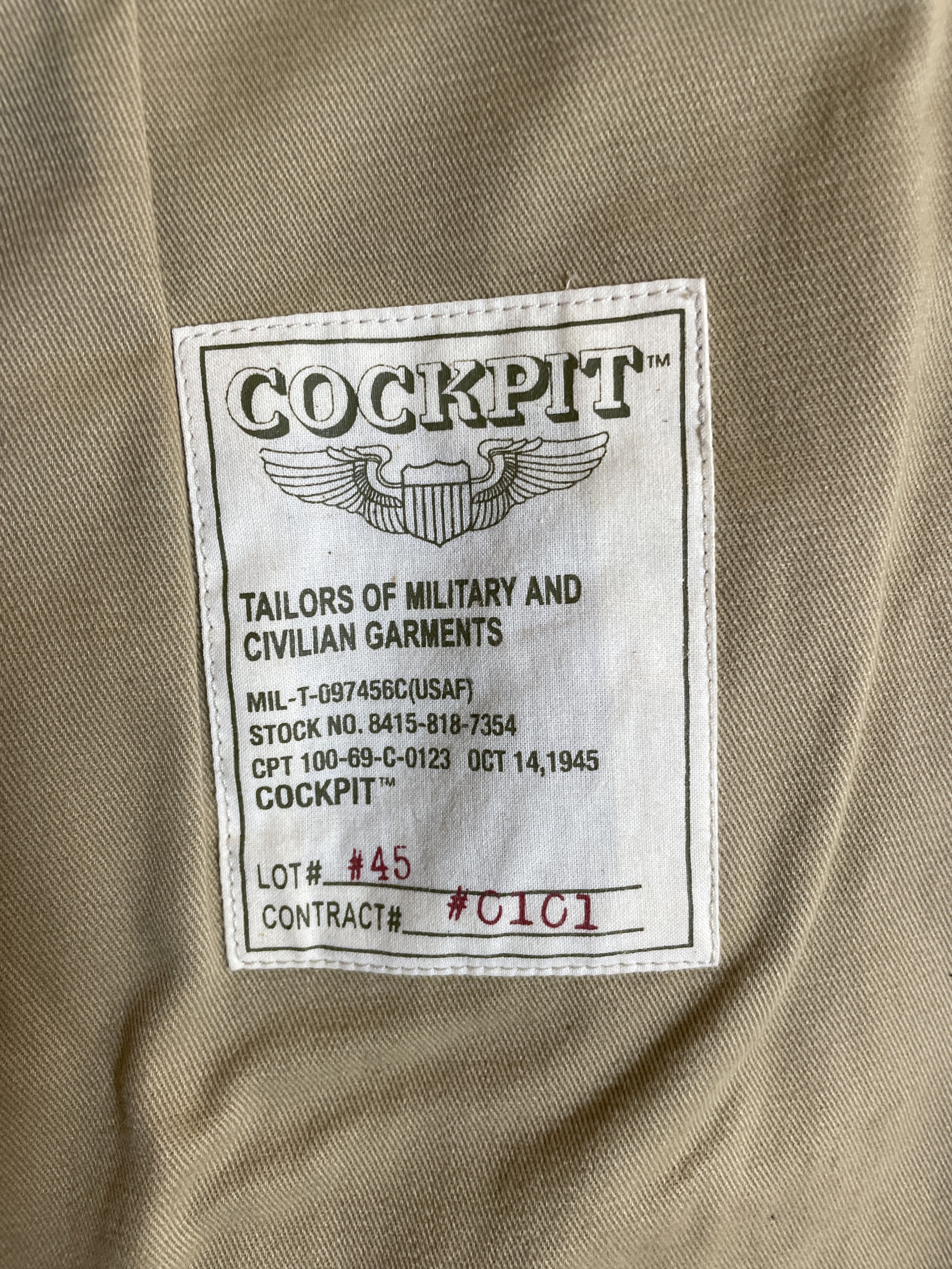 Cockpit USA Cockpit USA Military Uniform Style Wool Jacket Size US M / EU 48-50 / 2 - 4 Thumbnail
