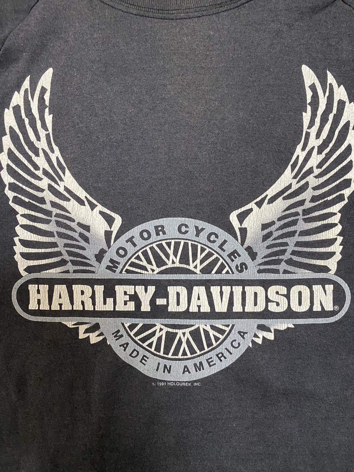 Harley Davidson Rare Vtg 1991 Harley Davidson Delano Minnesota Sweatshirt Size US L / EU 52-54 / 3 - 3 Thumbnail