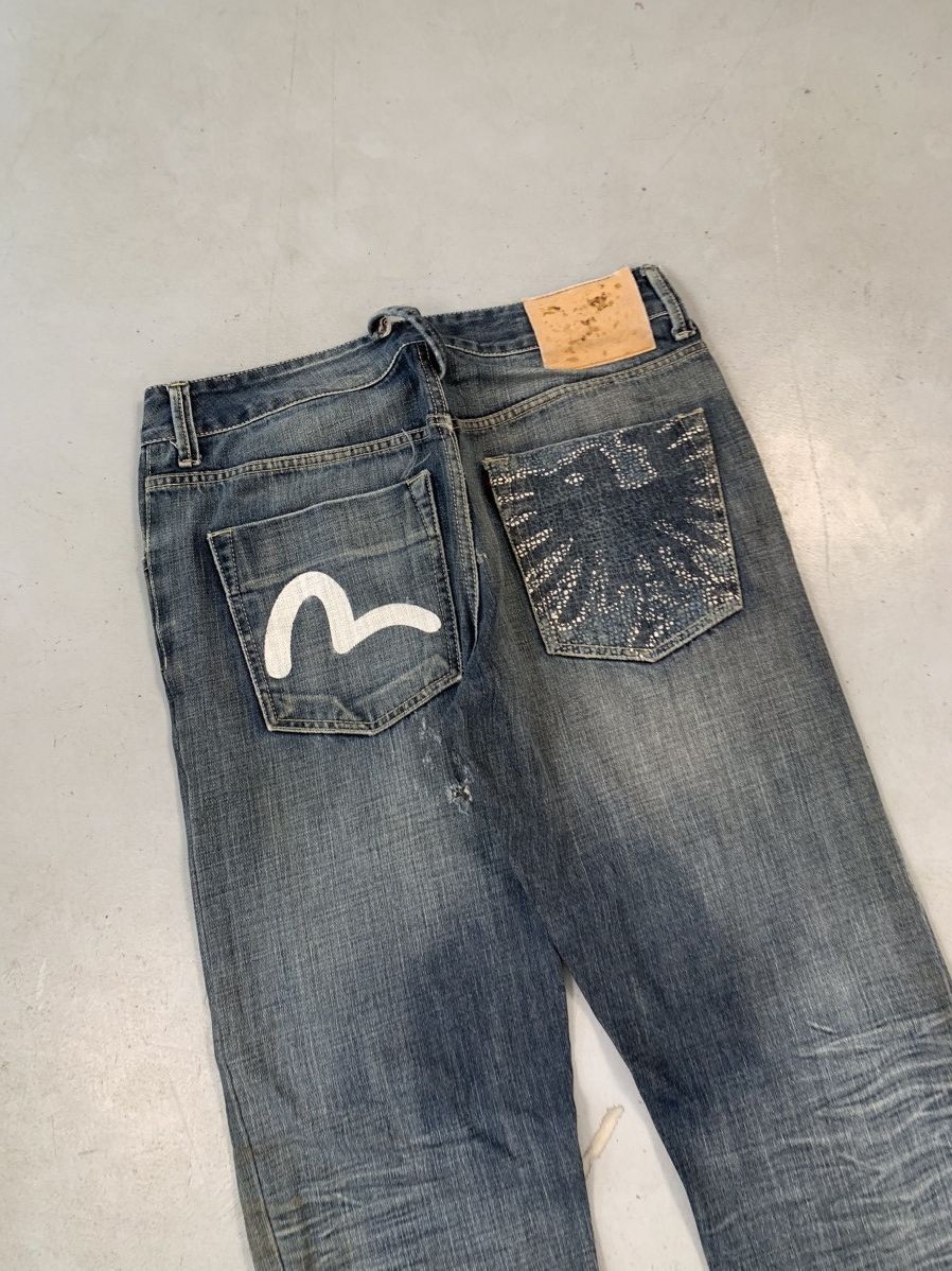 Japanese Brand Vintage Evisu inspired emboridered denim Size US 34 / EU 50 - 3 Thumbnail