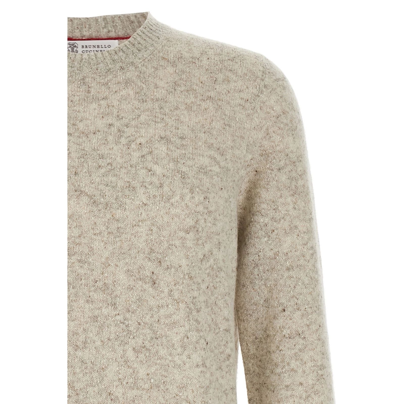 Brunello Cucinelli BRUNELLO CUCINELLI Gray/Beige Wool Sweater New & Authentic Size US XXL / EU 58 / 5 - 3 Thumbnail