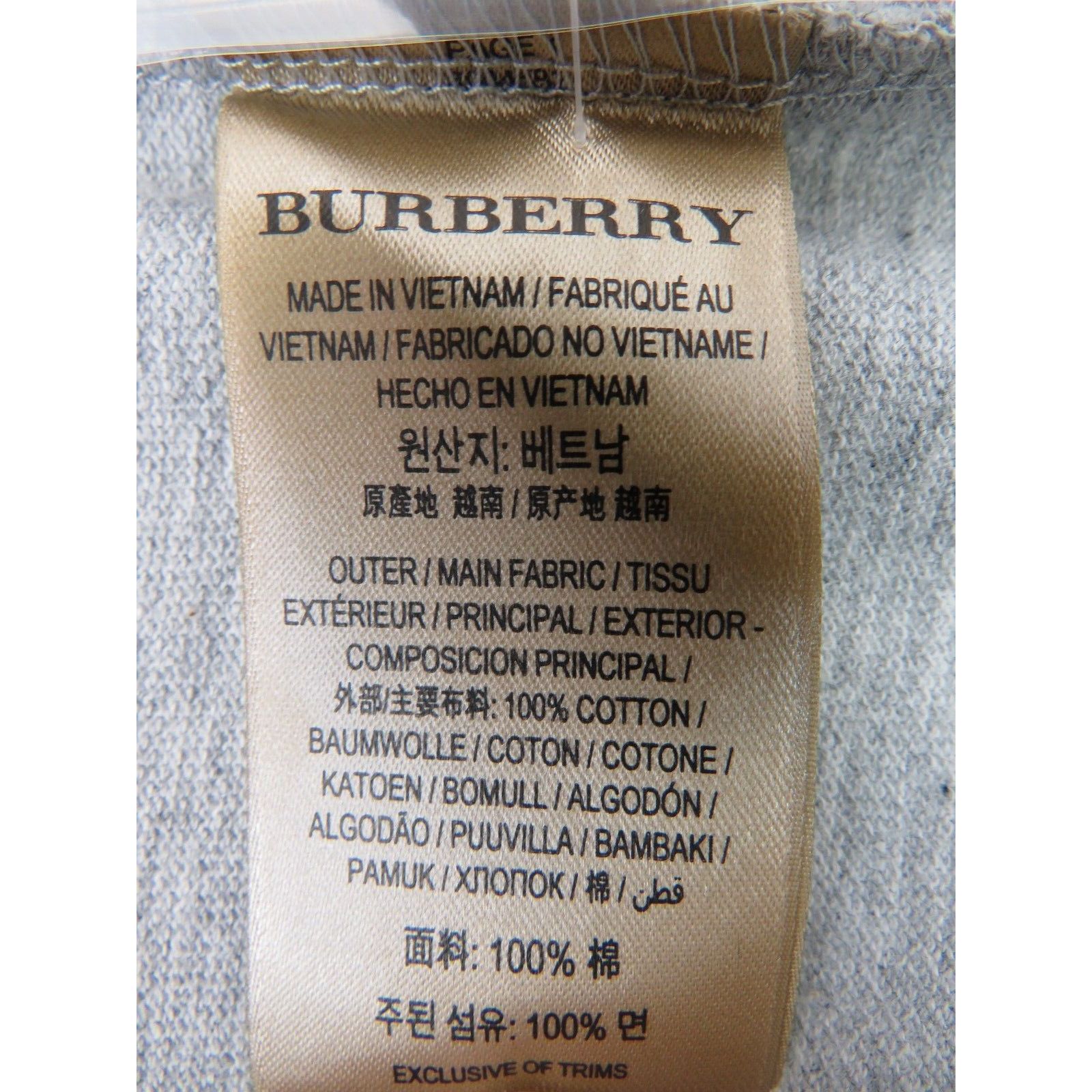 Burberry BURBERRY OXFORD GRAY COTTON CHECK LOGO SHORT SLEEVE SHIRT S Size US S / EU 44-46 / 1 - 11 Thumbnail