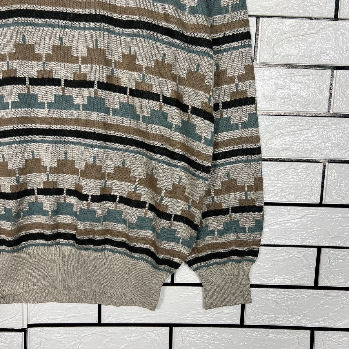 Japanese Brand Vintage 90's INTERMEZZO Knitted Sweatshirt #3956-C180 Size US M / EU 48-50 / 2 - 6 Thumbnail