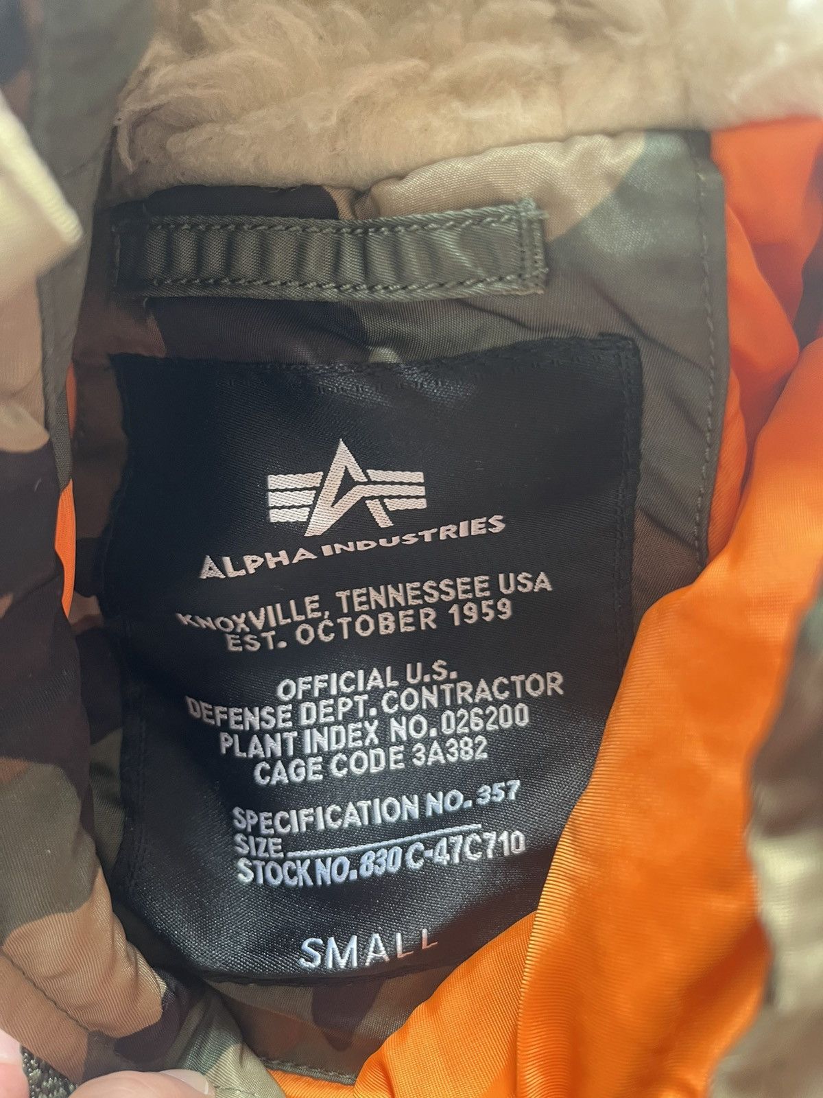 Alpha Industries Camo Windbreaker