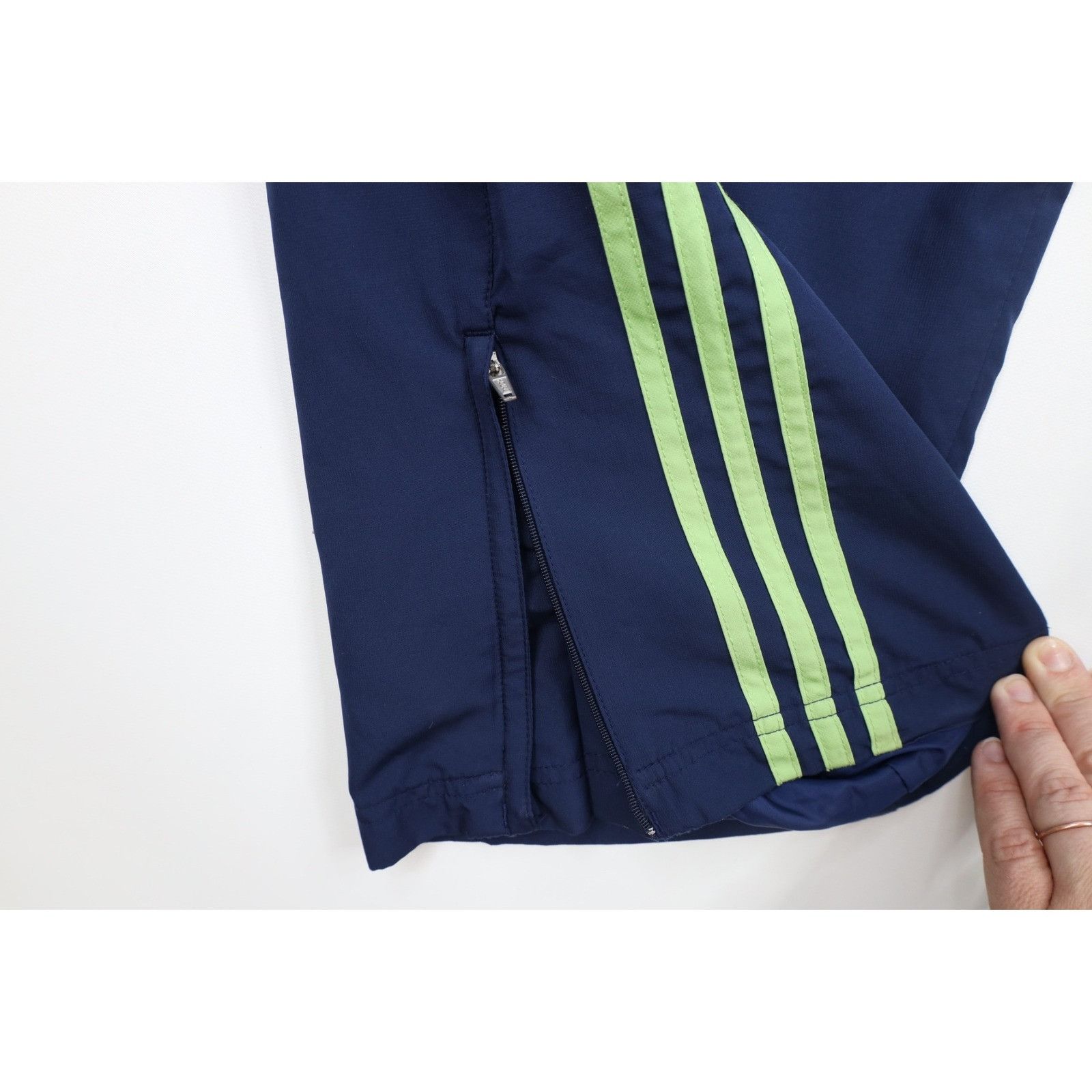 Adidas × Vintage Vintage Adidas Womens XL Distressed Striped Lined Wide Leg W Size 30" / US 8 / IT 44 - 14 Thumbnail