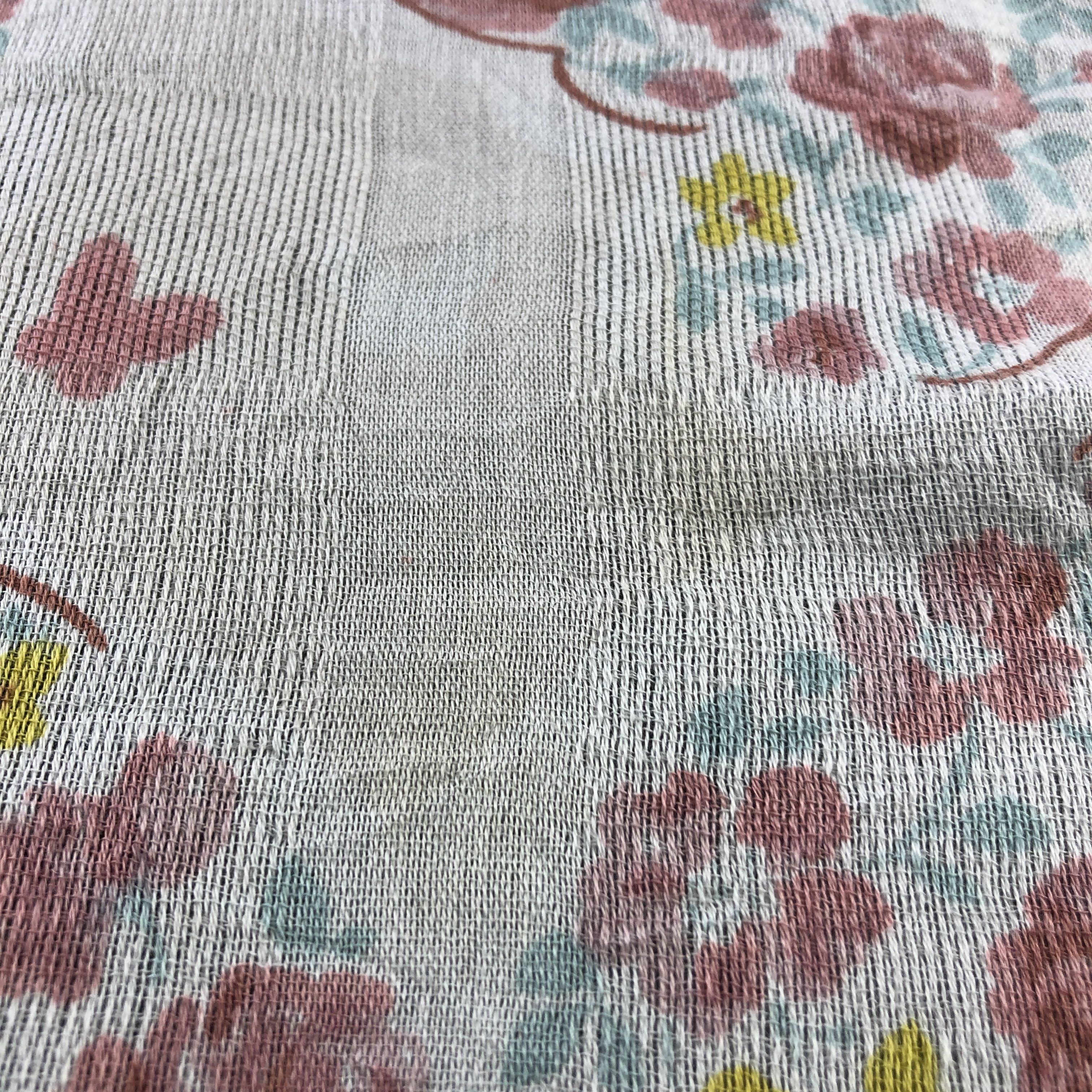 Hanae Mori Hanae Mori Floral Cotton Stole Scarf Muffler V2850 Size ONE SIZE - 6 Thumbnail