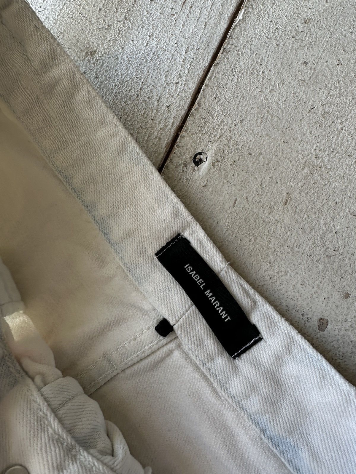 Isabel Marant 🚨 ISABEL MARANT WHITE WOMEN JEANS PANTS LUXURY Size 28" / US 6 / IT 42 - 9 Thumbnail