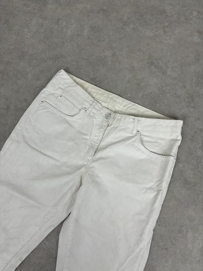 Maison Margiela 2012 Maison Margiela H&P White Cracked Painted Slim Jeans Size US 32 / EU 48 - 5 Thumbnail