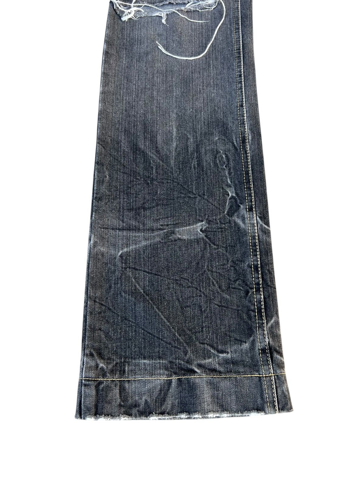 Vintage Souk Japan Ripped Distressed Denim Flare Jeans Size US 32 / EU 48 - 10 Thumbnail