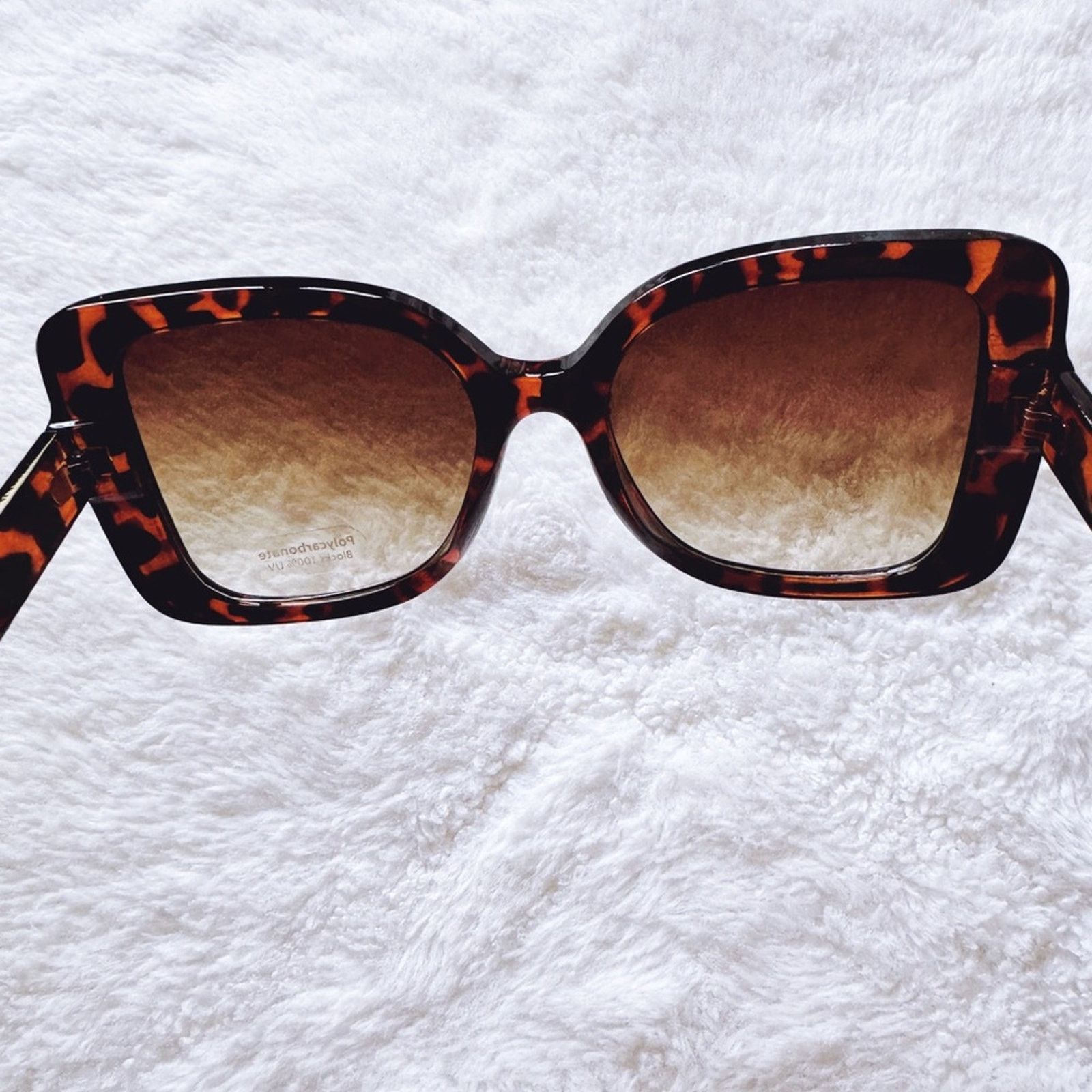 Other Eva Tortoise Brown Square-Framed Sunglasses Size ONE SIZE - 10 Thumbnail