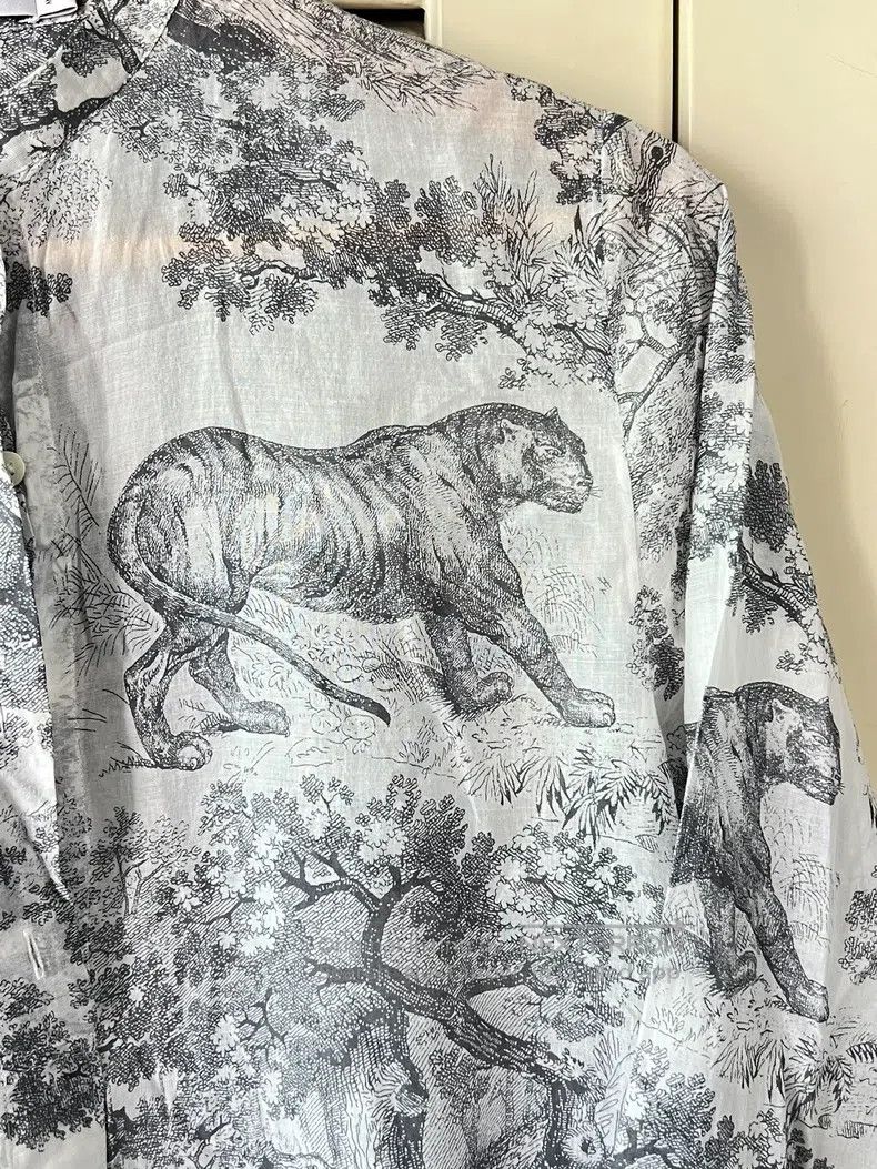 Dior Dior Zoo series long shirt Size XXS / US 00 / IT 34 - 4 Thumbnail