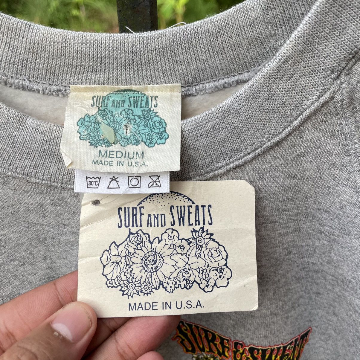Other 🔥NOS Unworm 90s Surf & Sweat Big Surfing Logo Sweatshirts Size US S / EU 44-46 / 1 - 12 Thumbnail