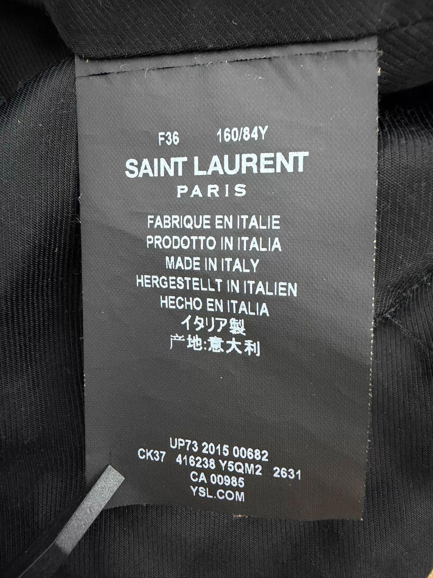 Saint Laurent Paris SLP 16ss Suede Biker Jacket F36 Size XS / US 0-2 / IT 36-38 - 6 Thumbnail