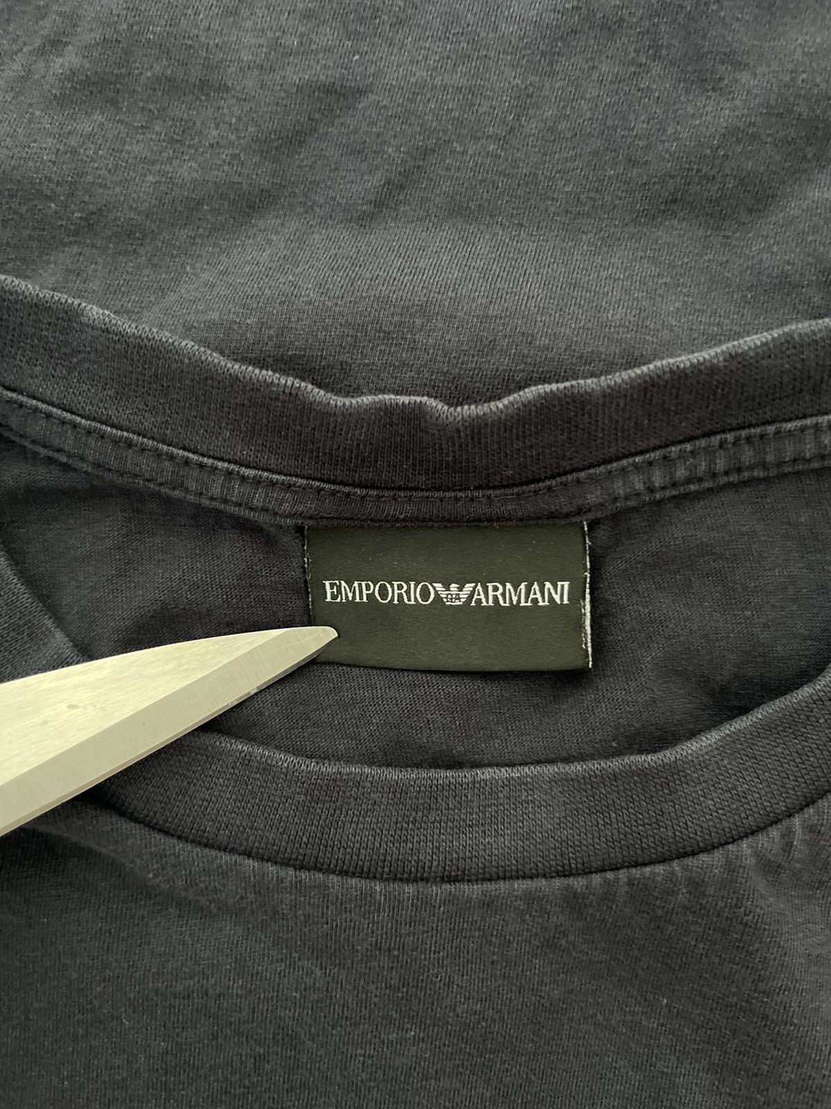 Emporio Armani Emporio Armani Milano Dark Gray T-Shirt Size XL Size US XL / EU 56 / 4 - 2 Thumbnail