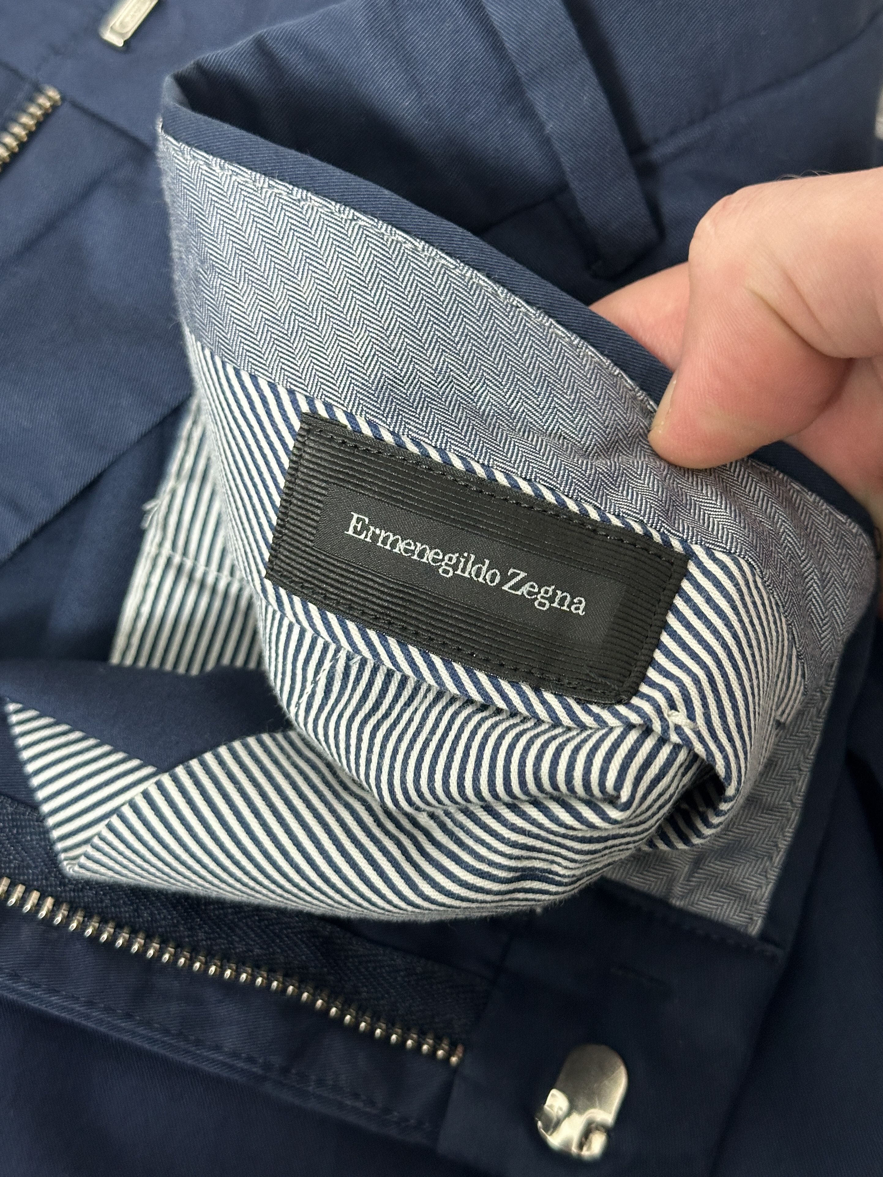 Ermenegildo Zegna Ermenegildo Zegna Blue Dress Trousers Pants Size US 36 / EU 52 - 4 Thumbnail